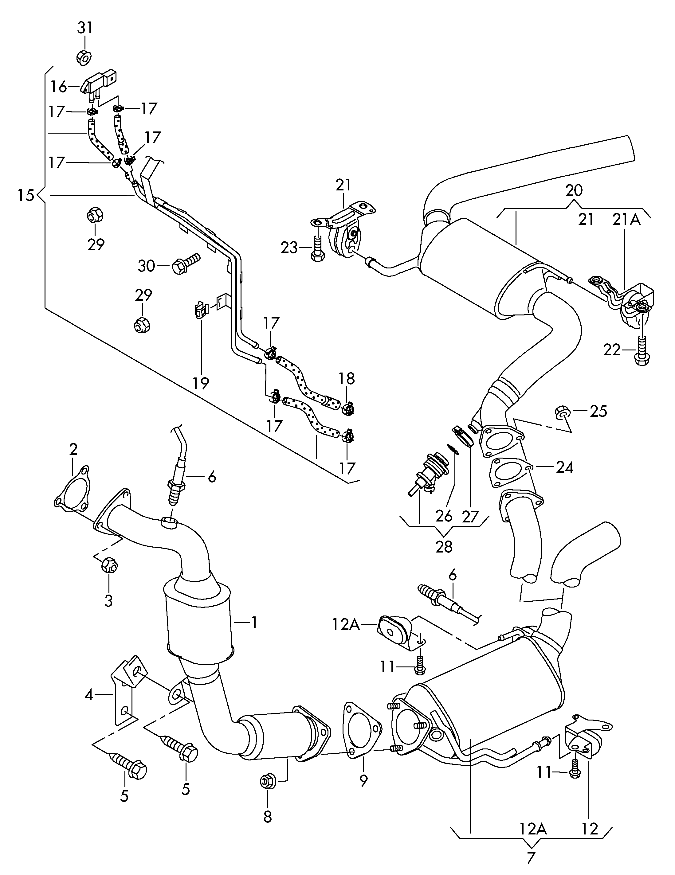 Seat 7L8 131 552H - Senzor, presiune gaze evacuare parts5.com