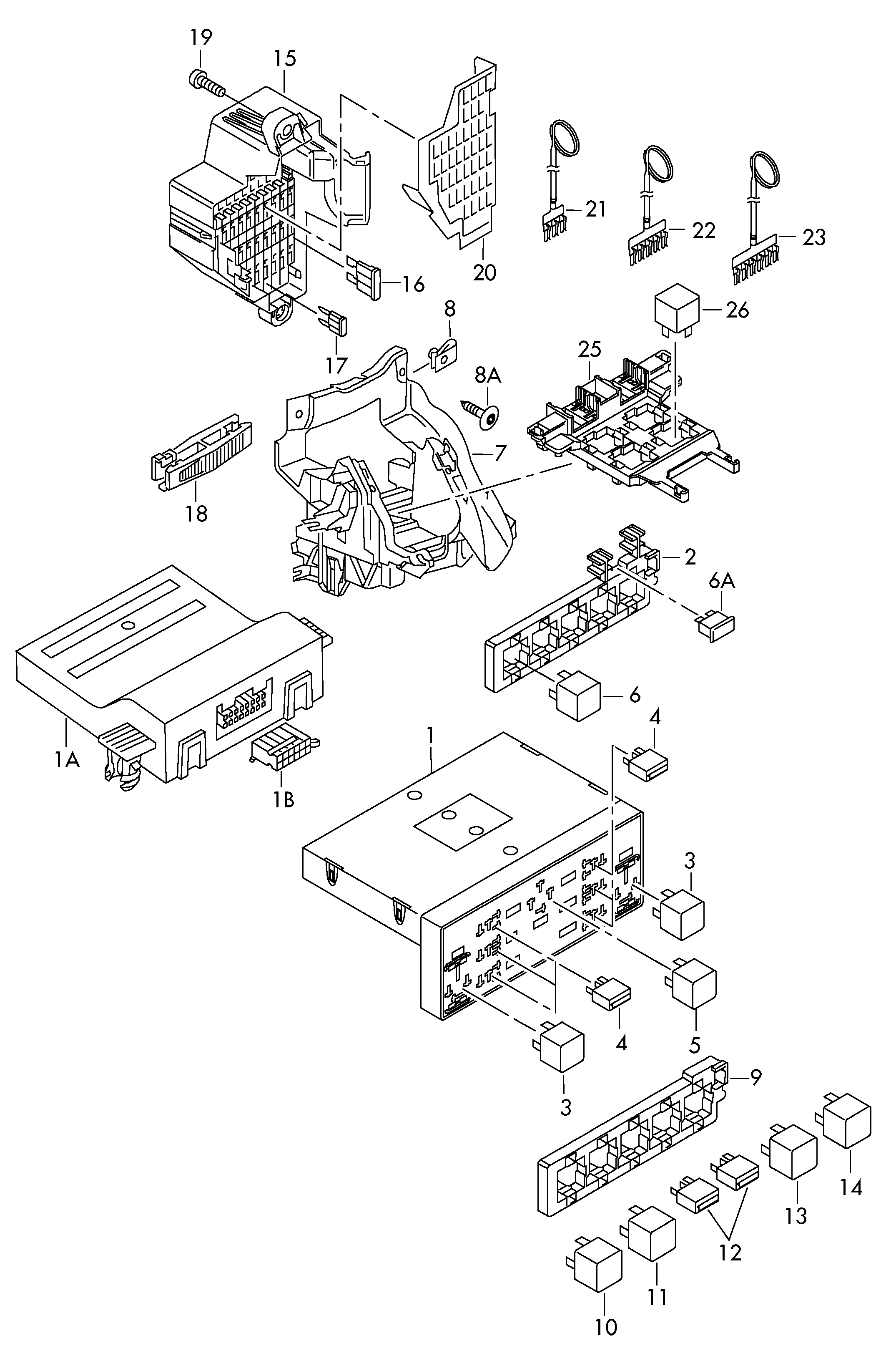 VW 1K0 951 253 A - Releu multifunctional parts5.com