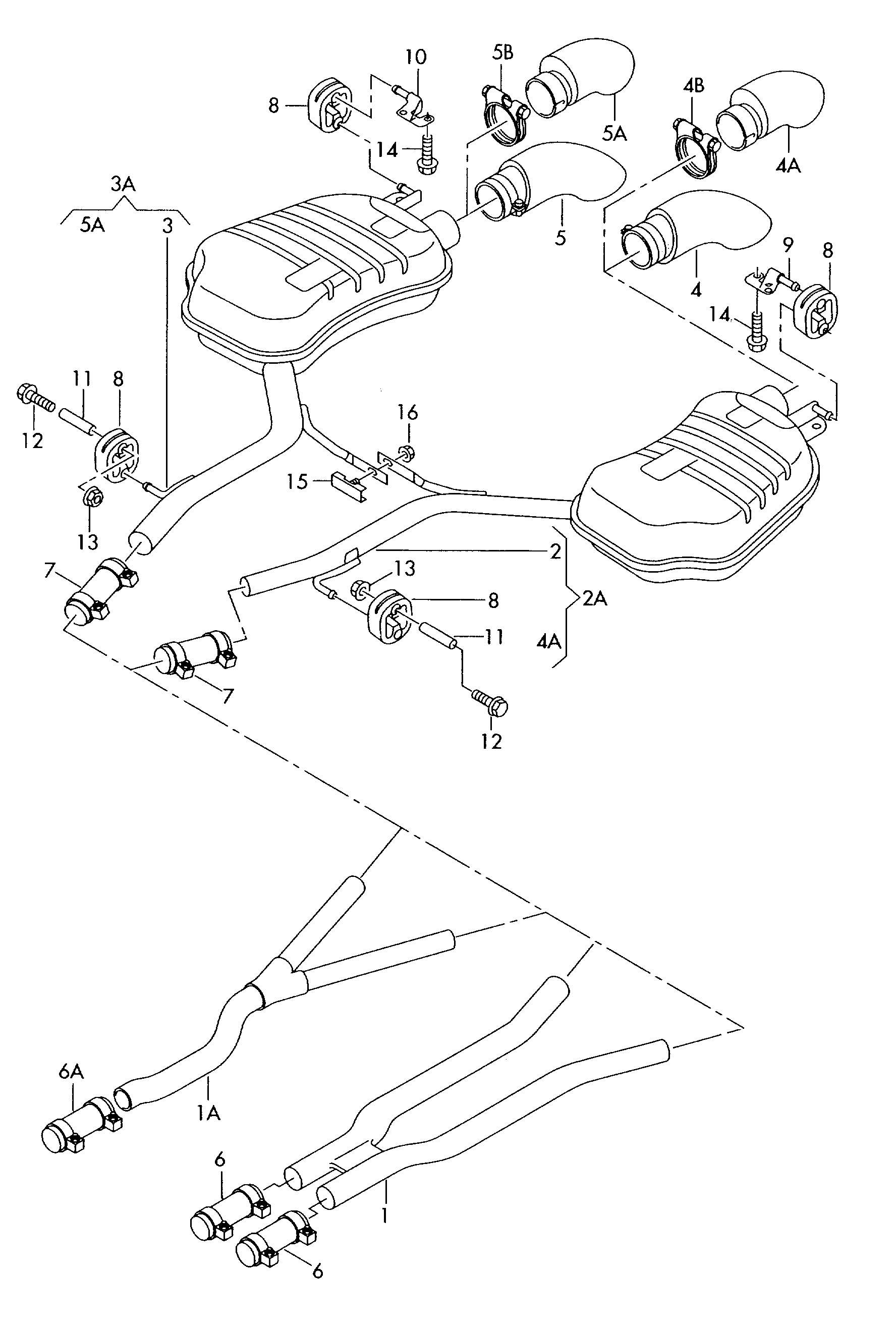 AUDI 4E0253147K - Držač, prigušivač zvuka parts5.com