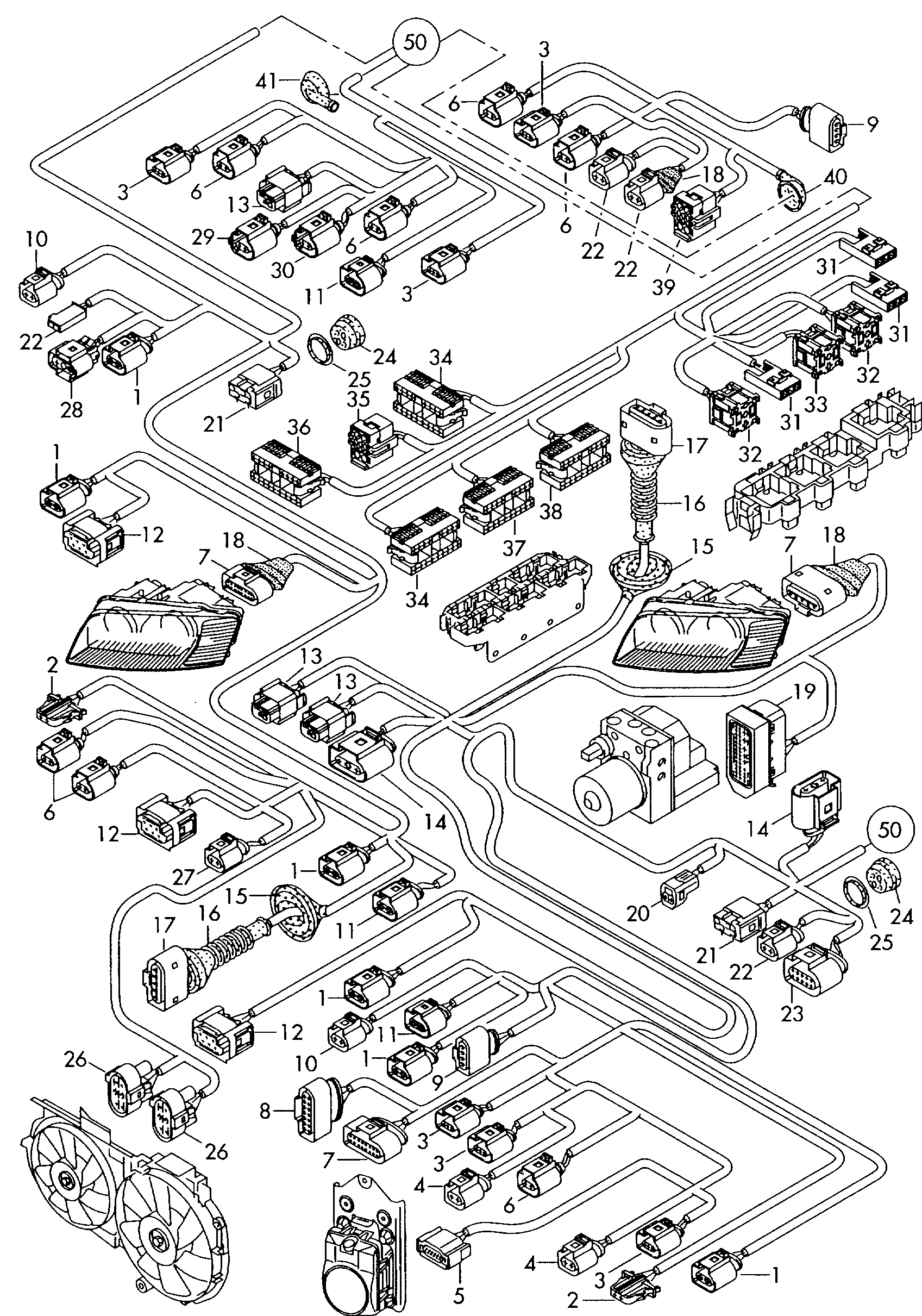 AUDI 6N0 927 997 A - Komplet za popravljanje kabela, središnji električni sustav parts5.com