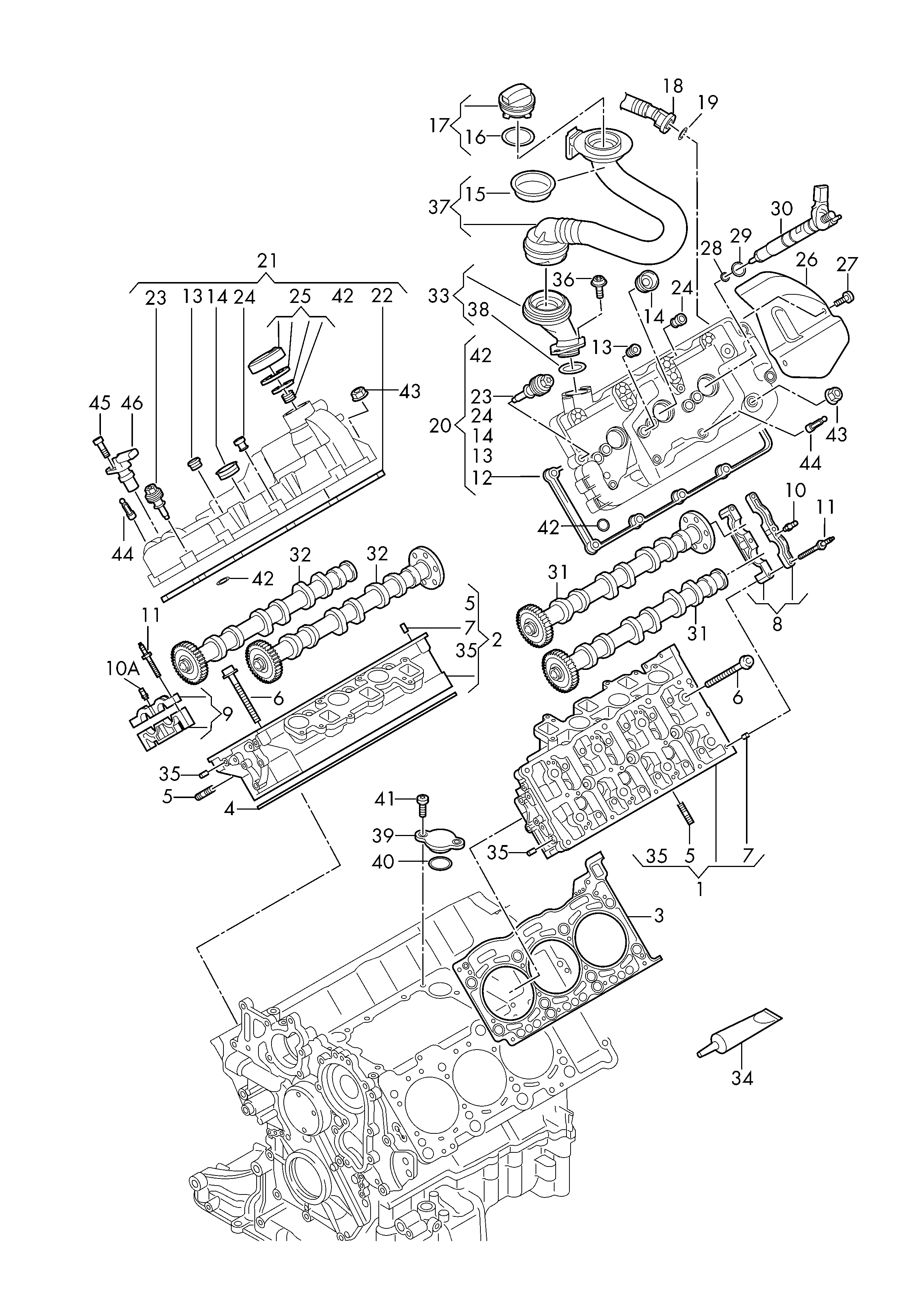 Seat 06K103485C - Verschluss, Öleinfüllstutzen parts5.com