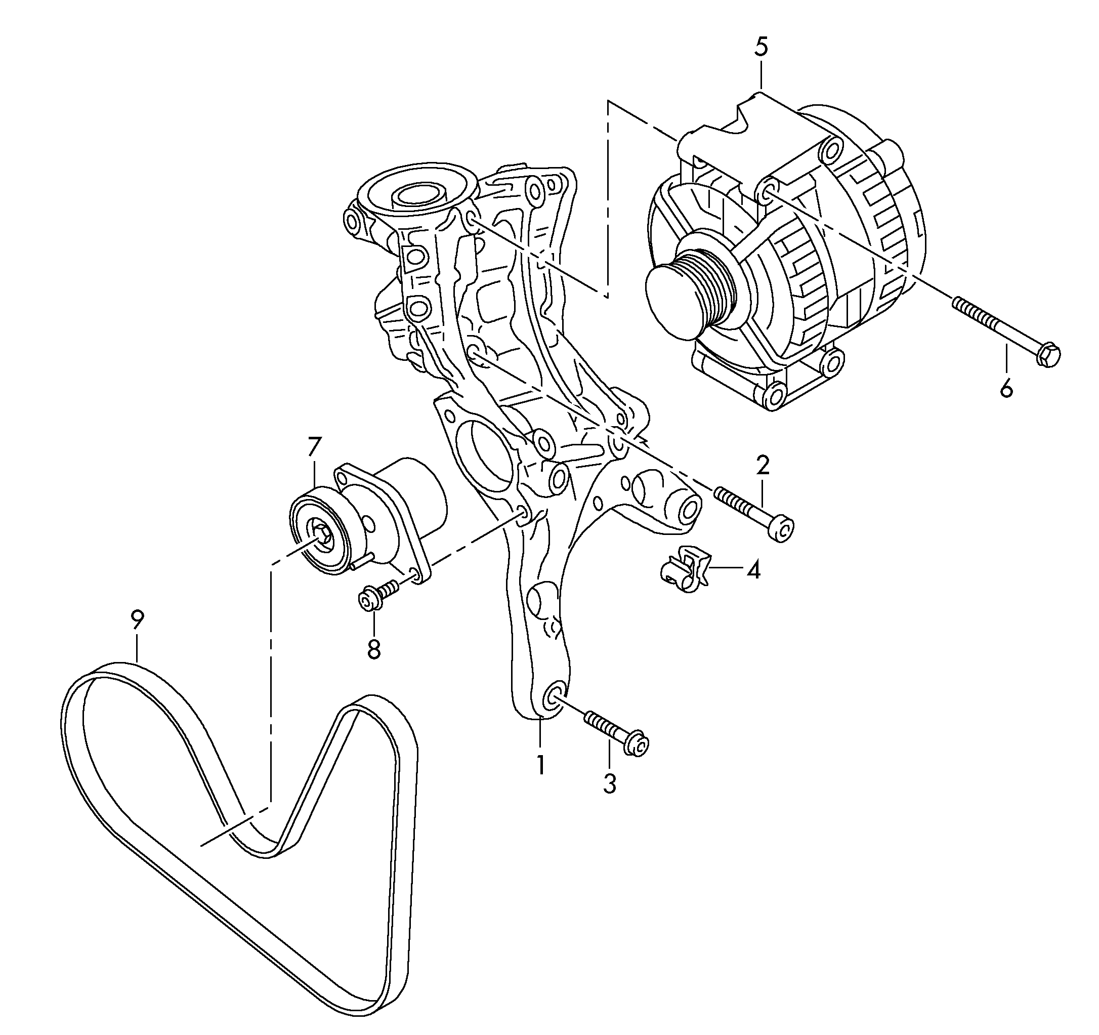 VW 06L 903 133 D - Intinzator curea, curea distributie parts5.com