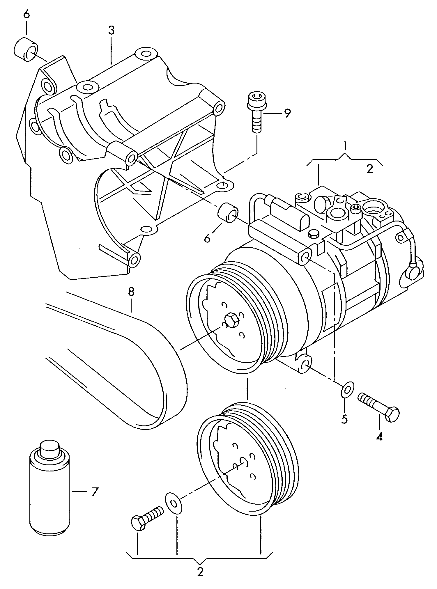 AUDI 4E0260805F - Compresor, climatizare parts5.com