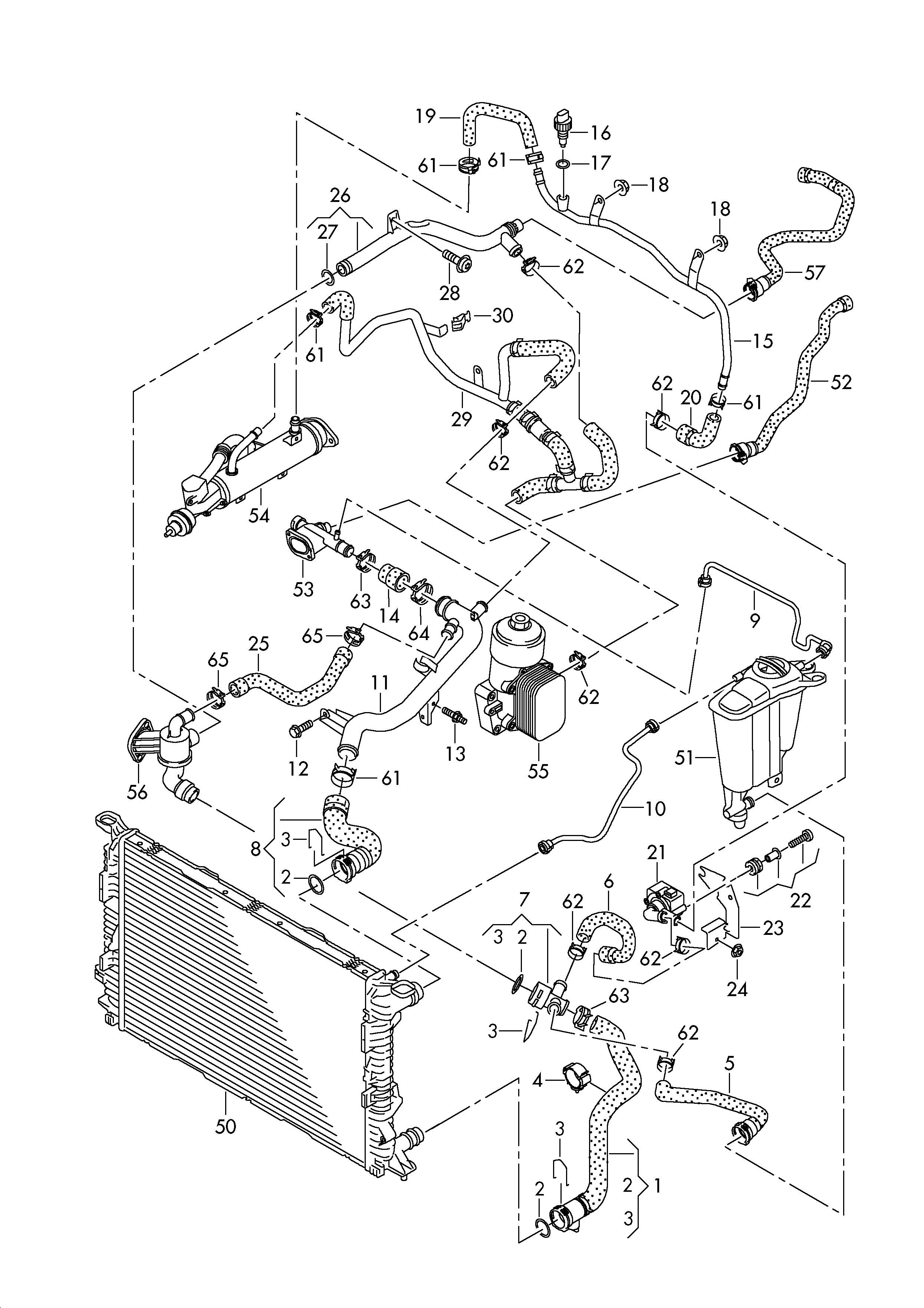 VAG 5N0 965 561 A - Držač, dodatna pumpa za vodu parts5.com