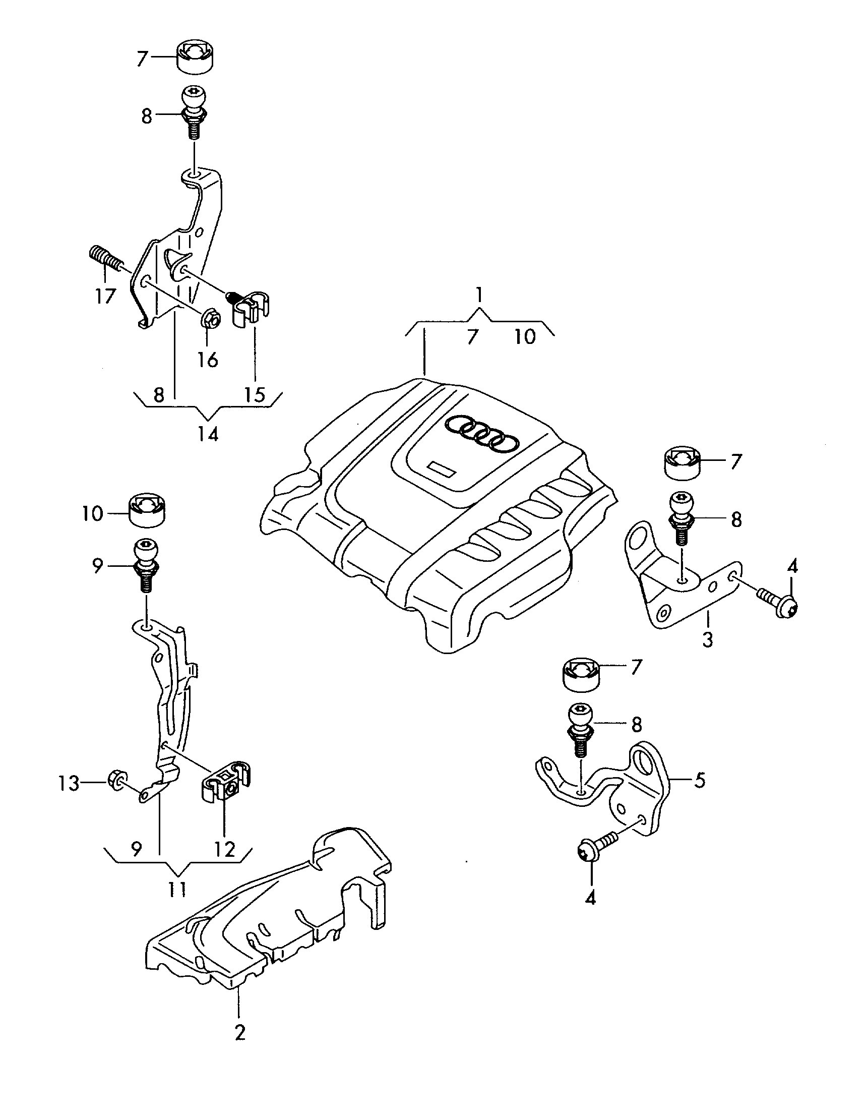 AUDI 0B5398009D - Set reparatie, transmisie manuala parts5.com