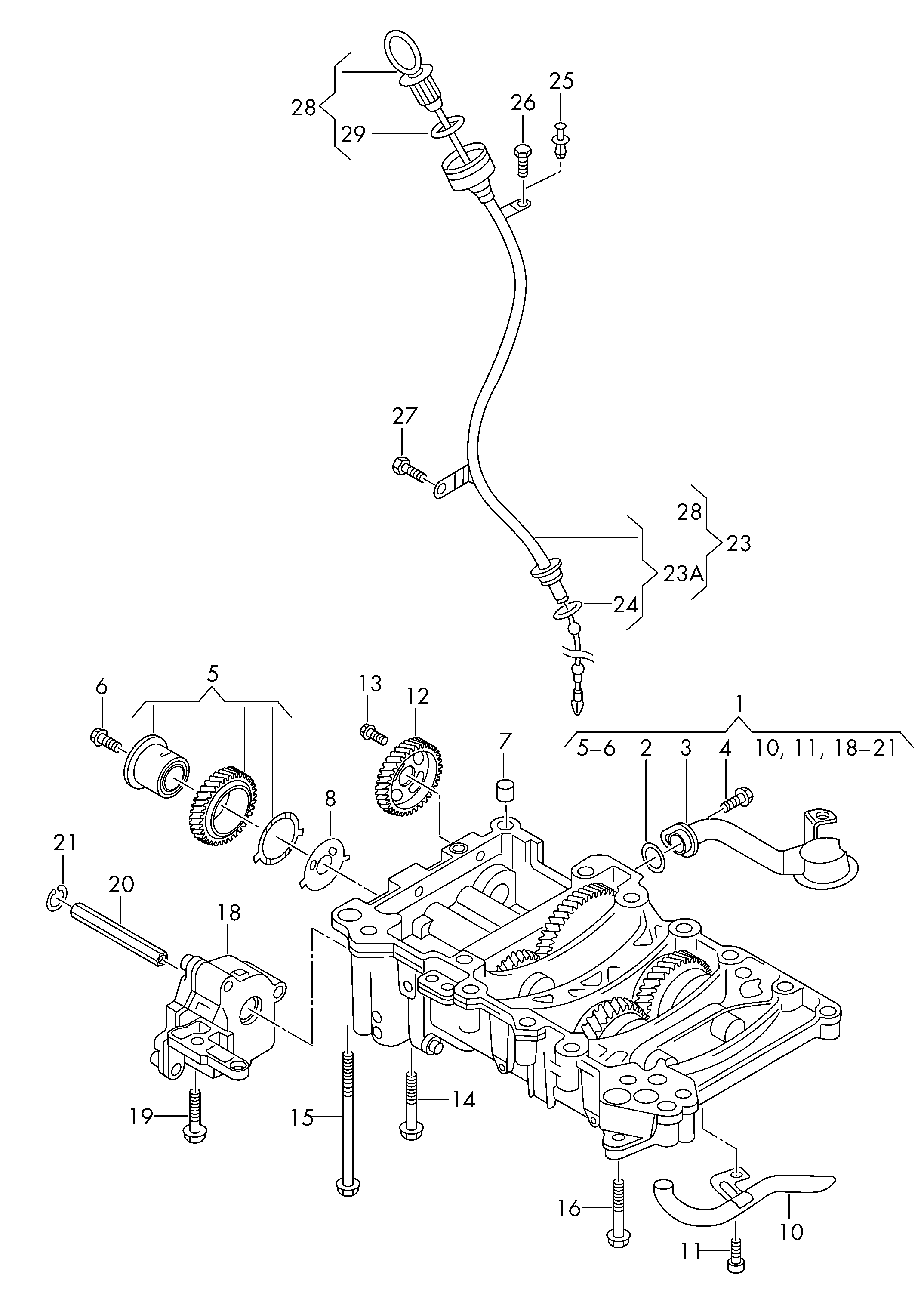 VAG WHT001969 - Tesnilo, oljna crpalka parts5.com