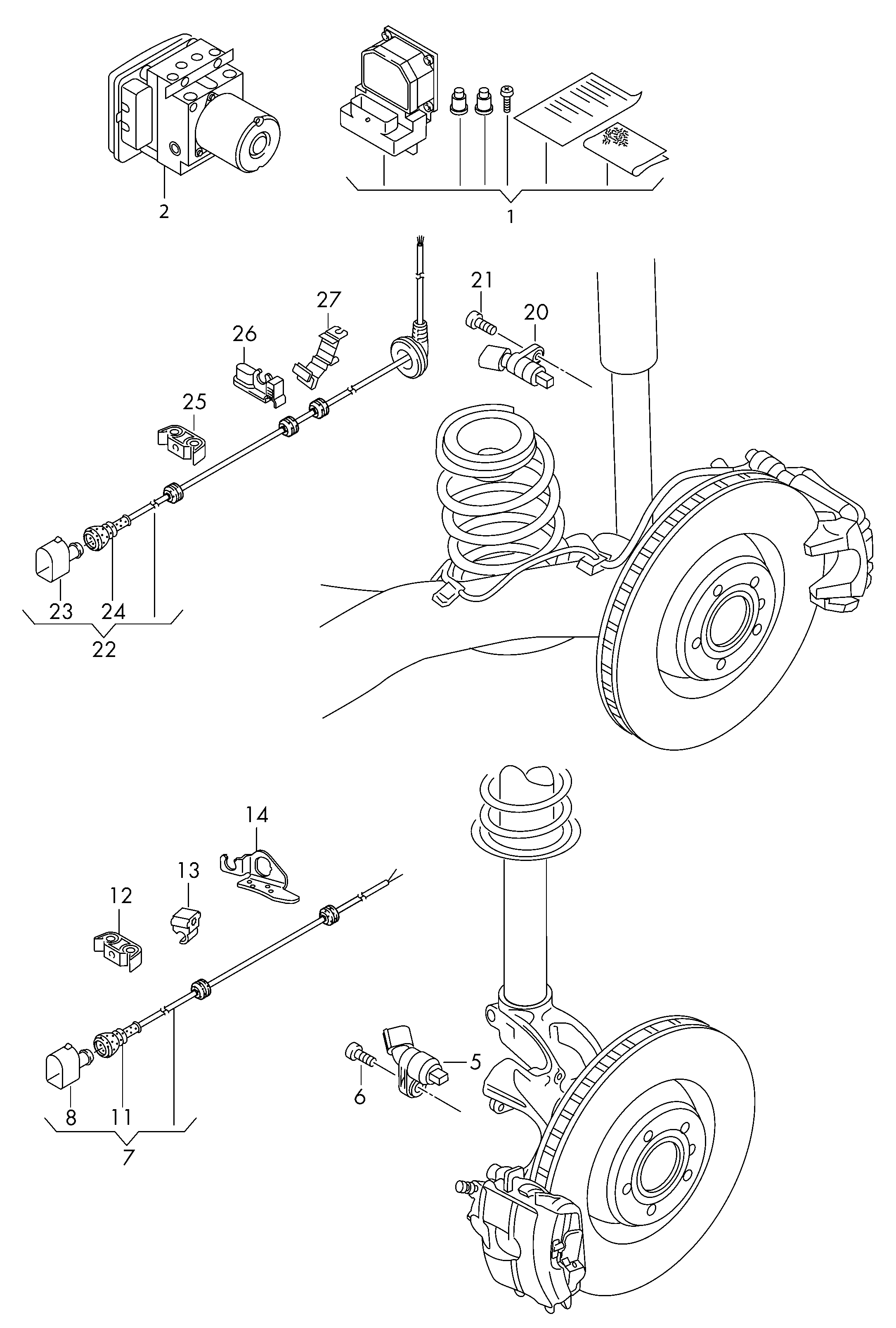 AUDI WHT 003 861 - Sensor, wheel speed parts5.com