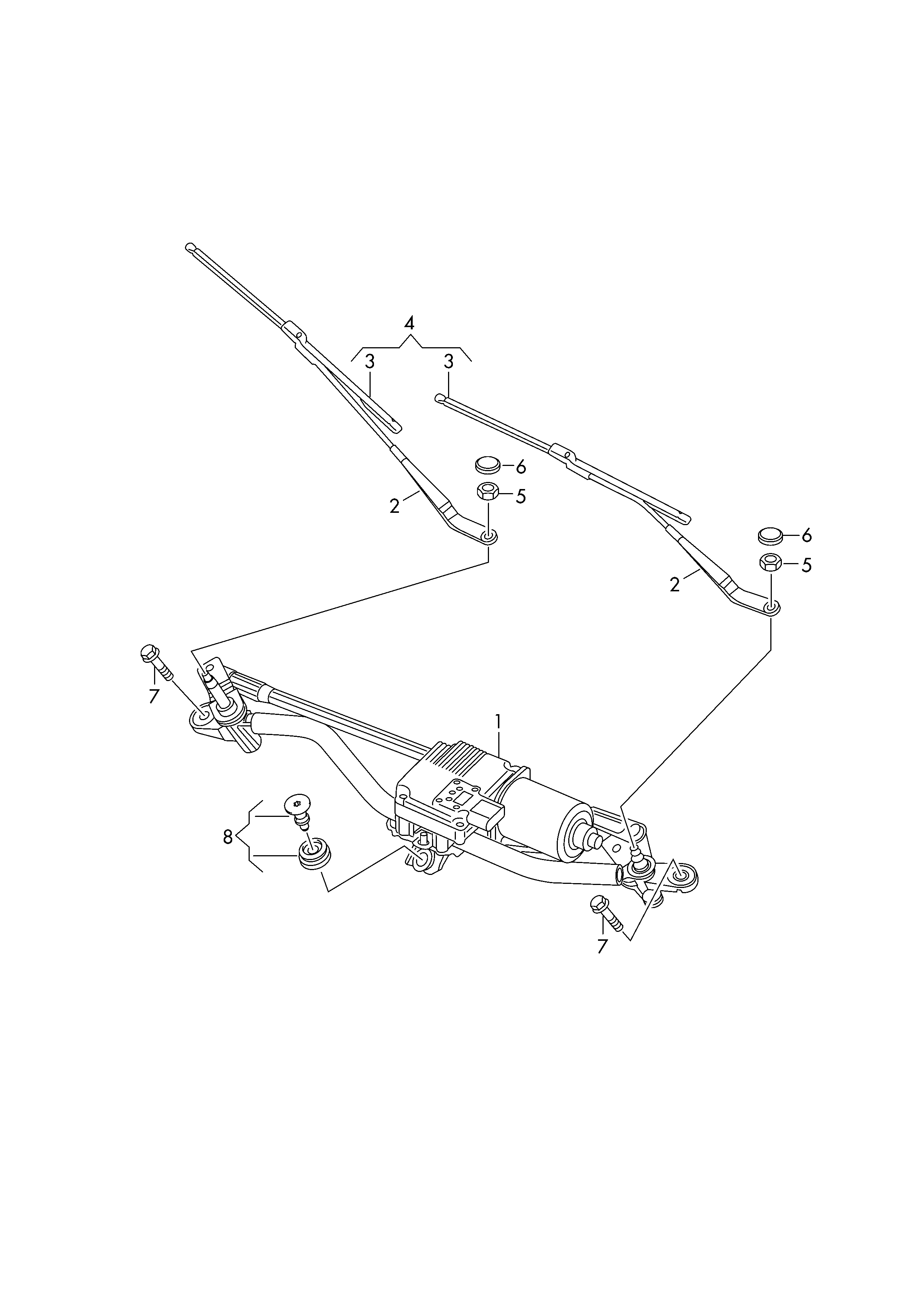 VAG 8X1955425A - Щетка стеклоочистителя parts5.com