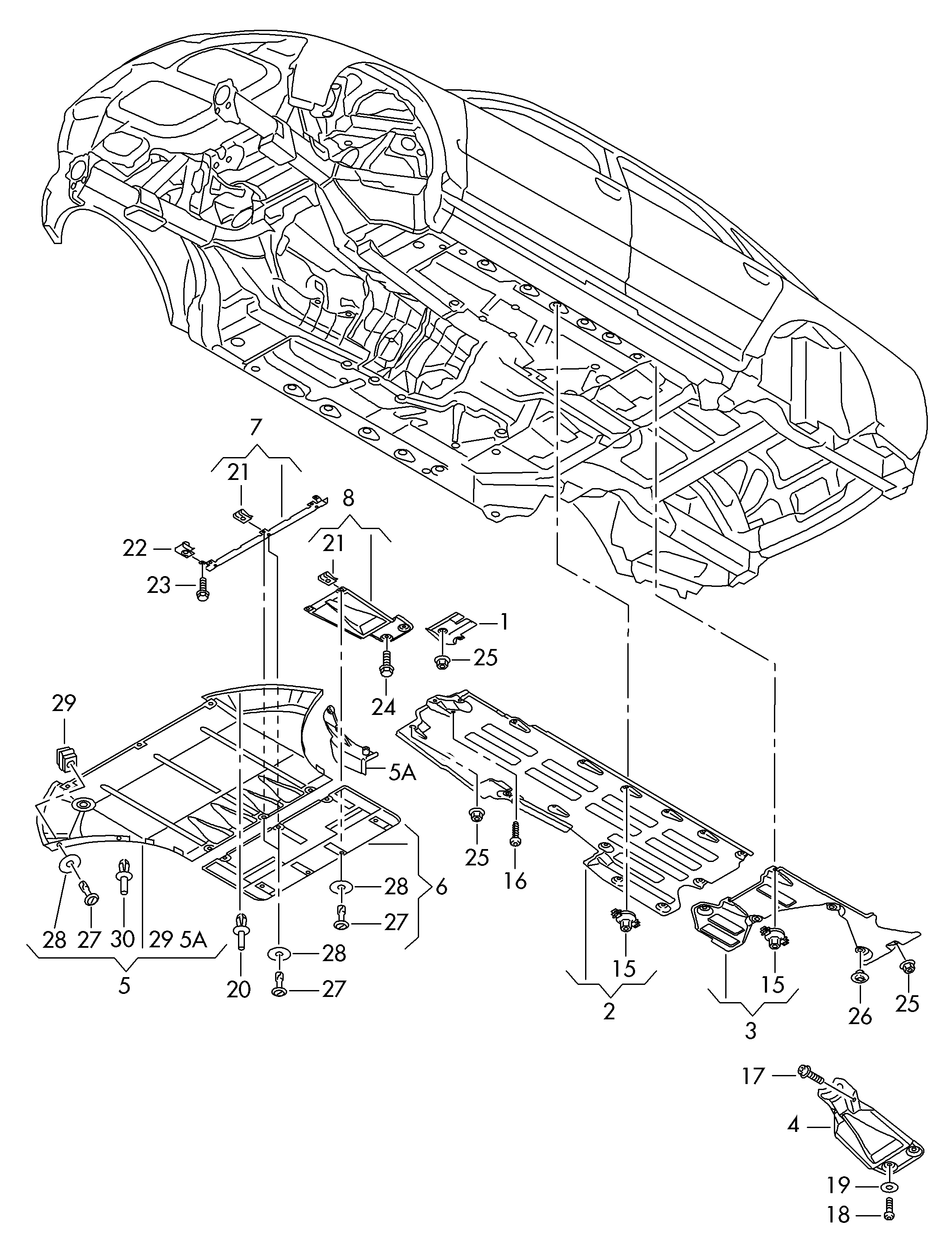 AUDI 8D0 805 121 - Motor / zascita voznega dna parts5.com