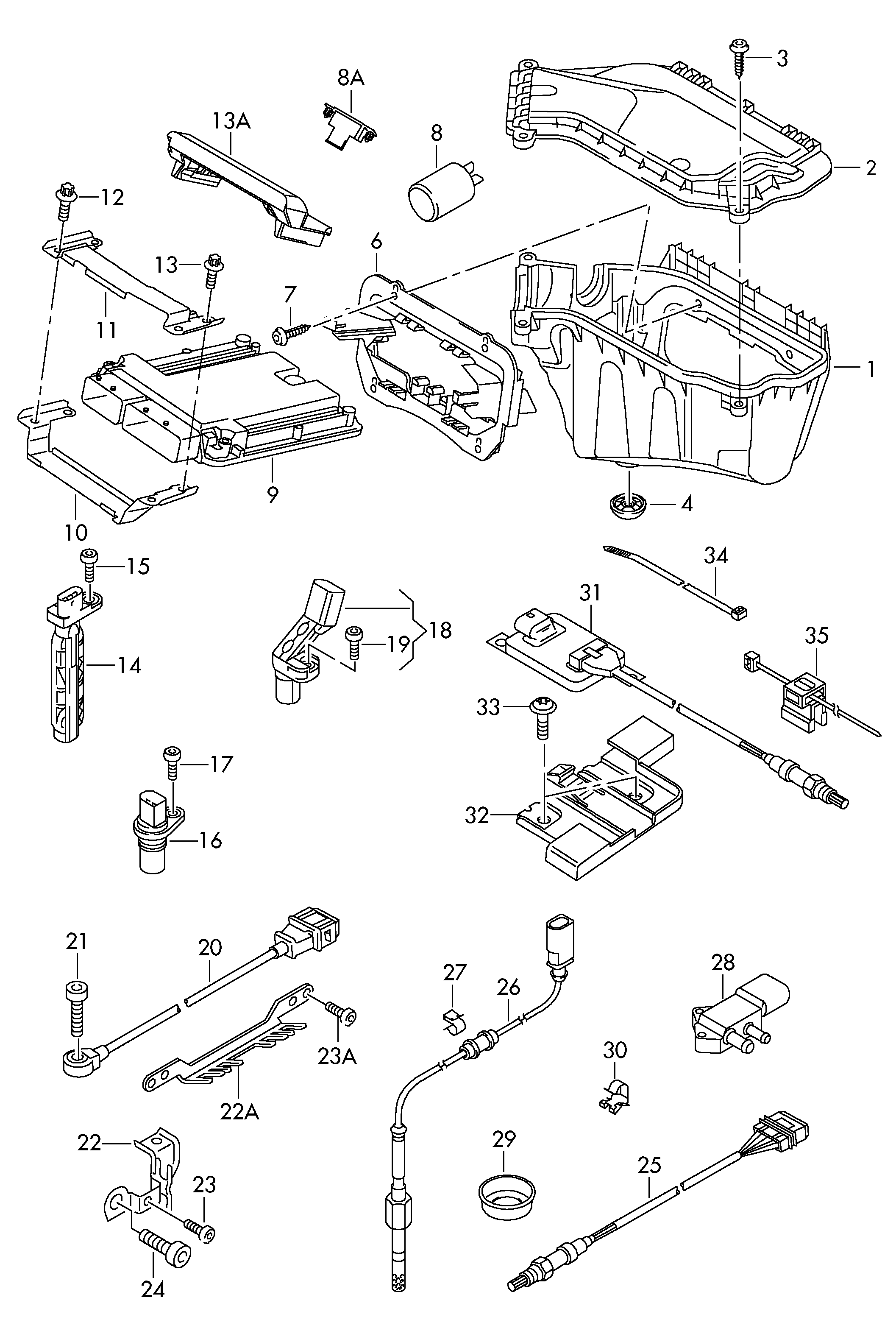 AUDI 059 906 433 C - Andur,Nukkvõllipositsioon parts5.com