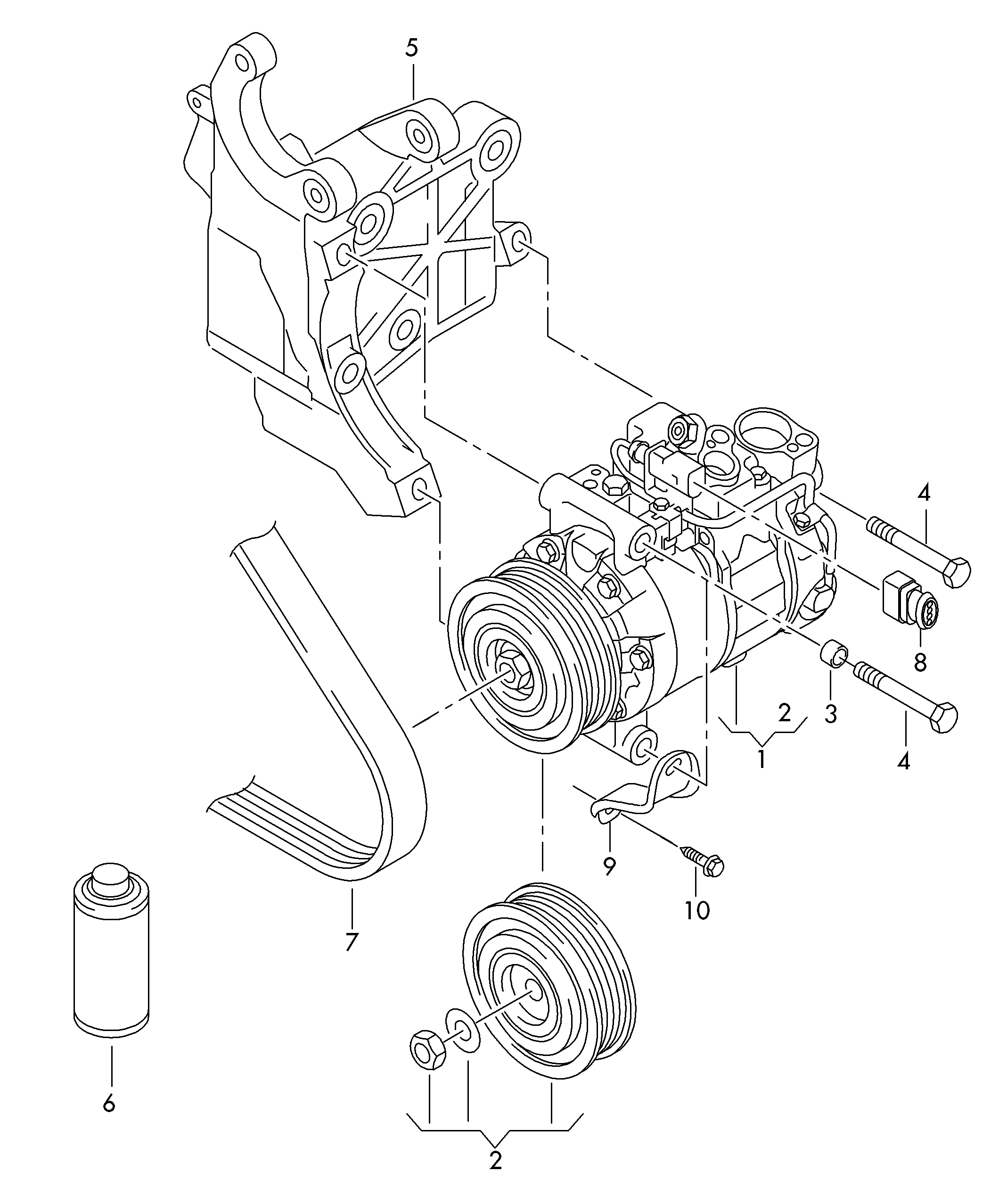 AUDI 8K0260805P - Kompresor, klimatizace parts5.com