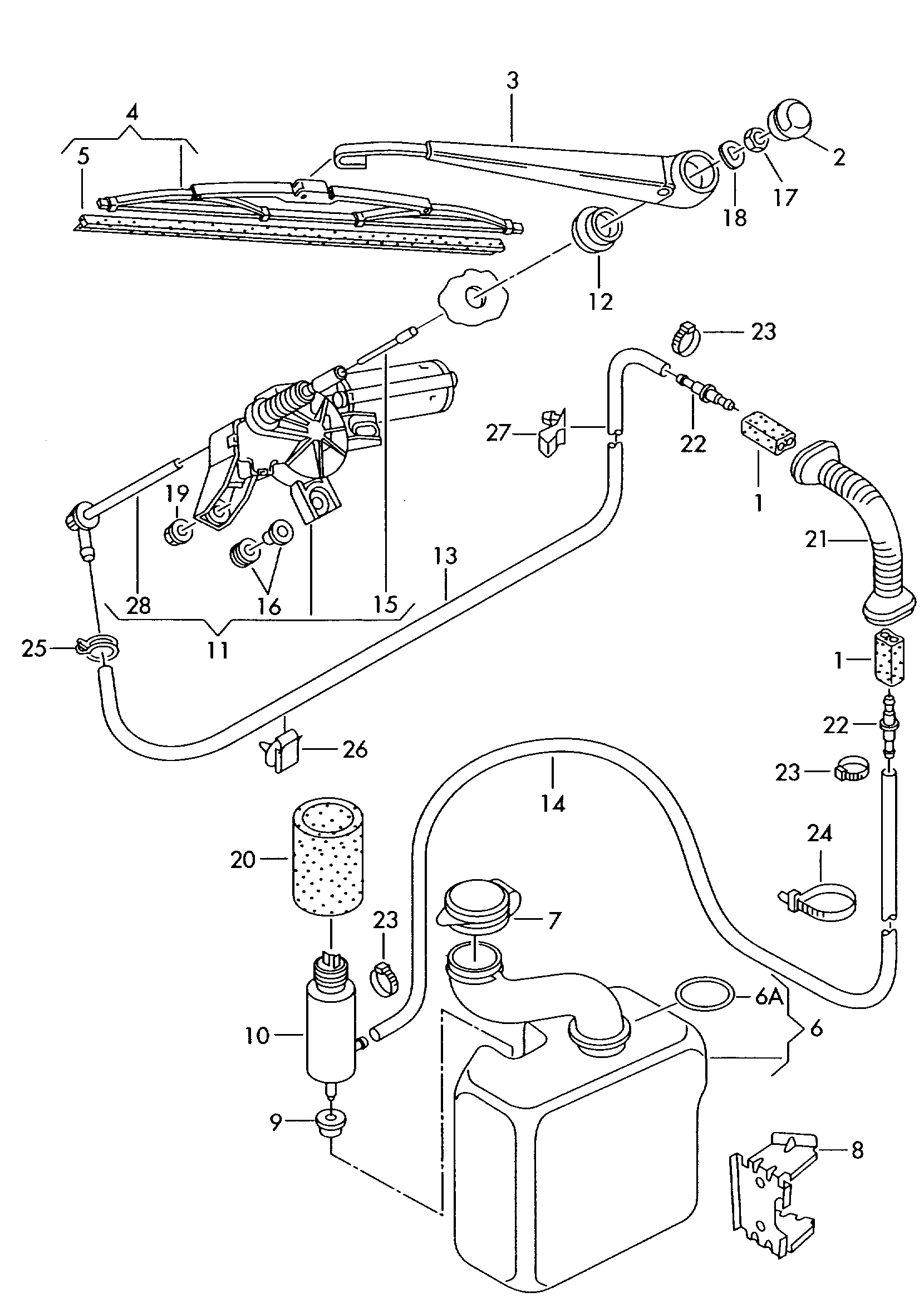 VAG 8L0 955 711 B - Wiper Motor parts5.com