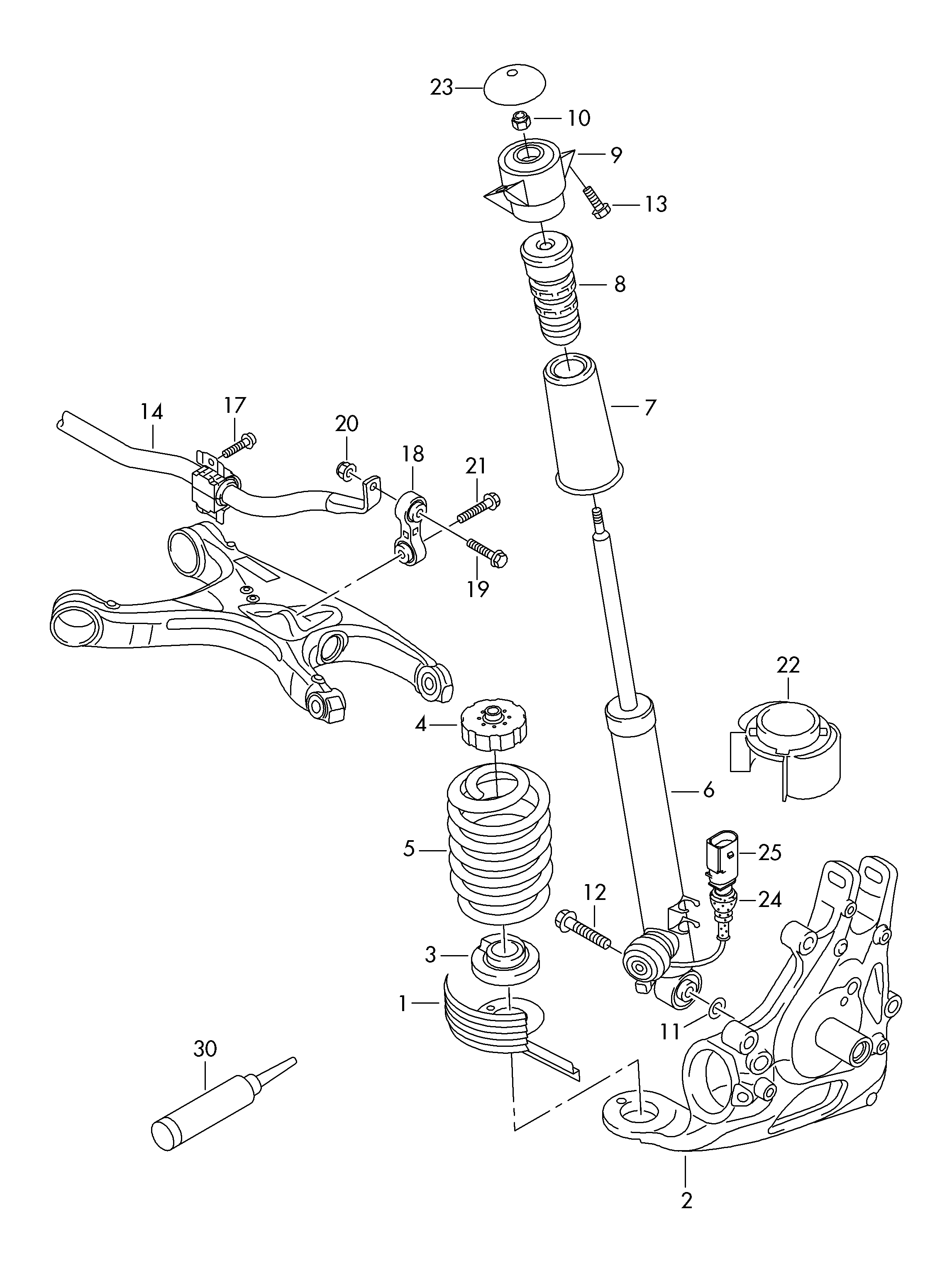 VAG 4G0513353 - Βάση στήριξης γόνατου ανάρτησης parts5.com