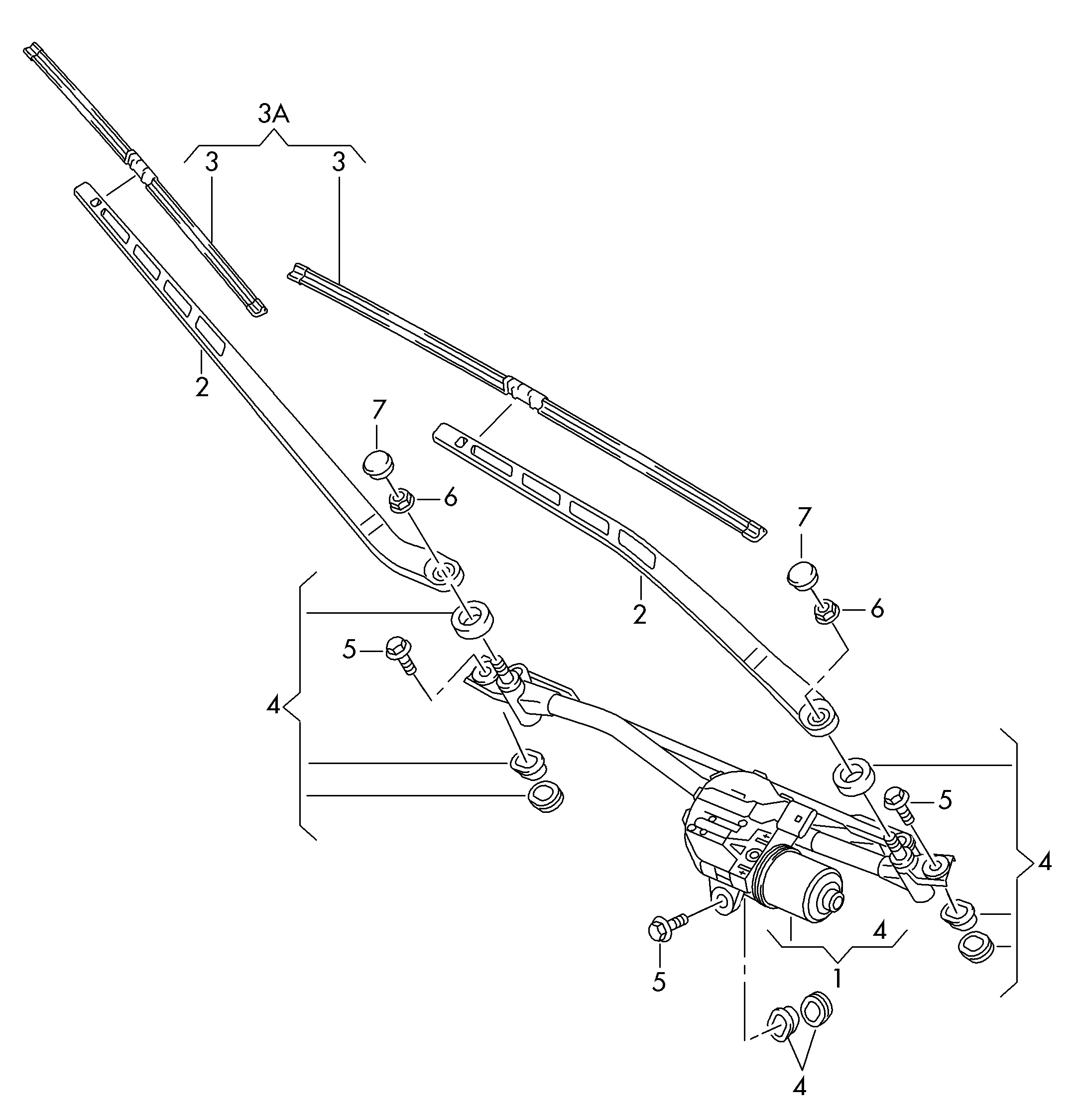 VAG 4G1 998 002 A - Wiper Blade parts5.com