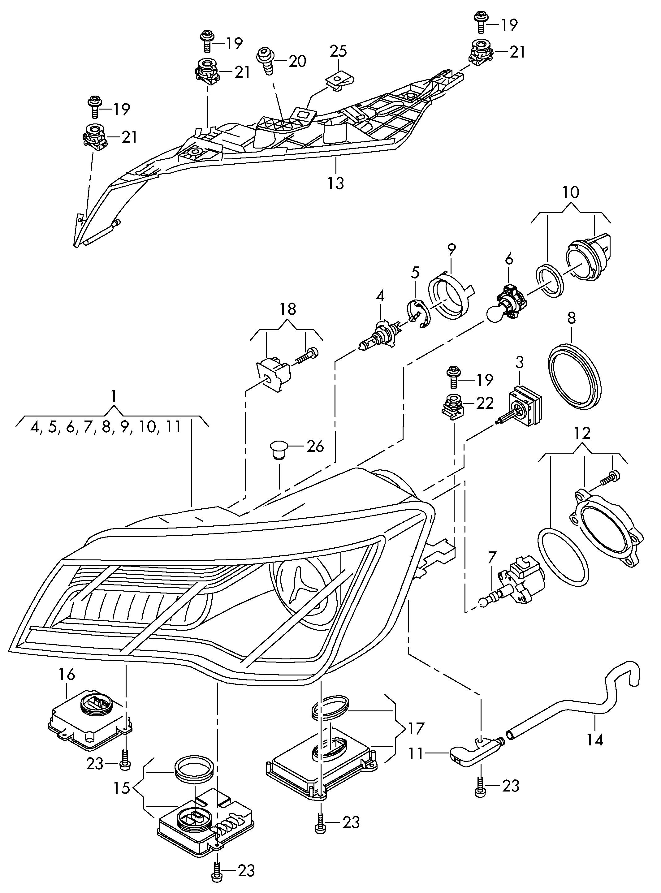 AUDI (FAW) N  10320102 - Hõõgpirn,isereguleeruv sõidutuli parts5.com