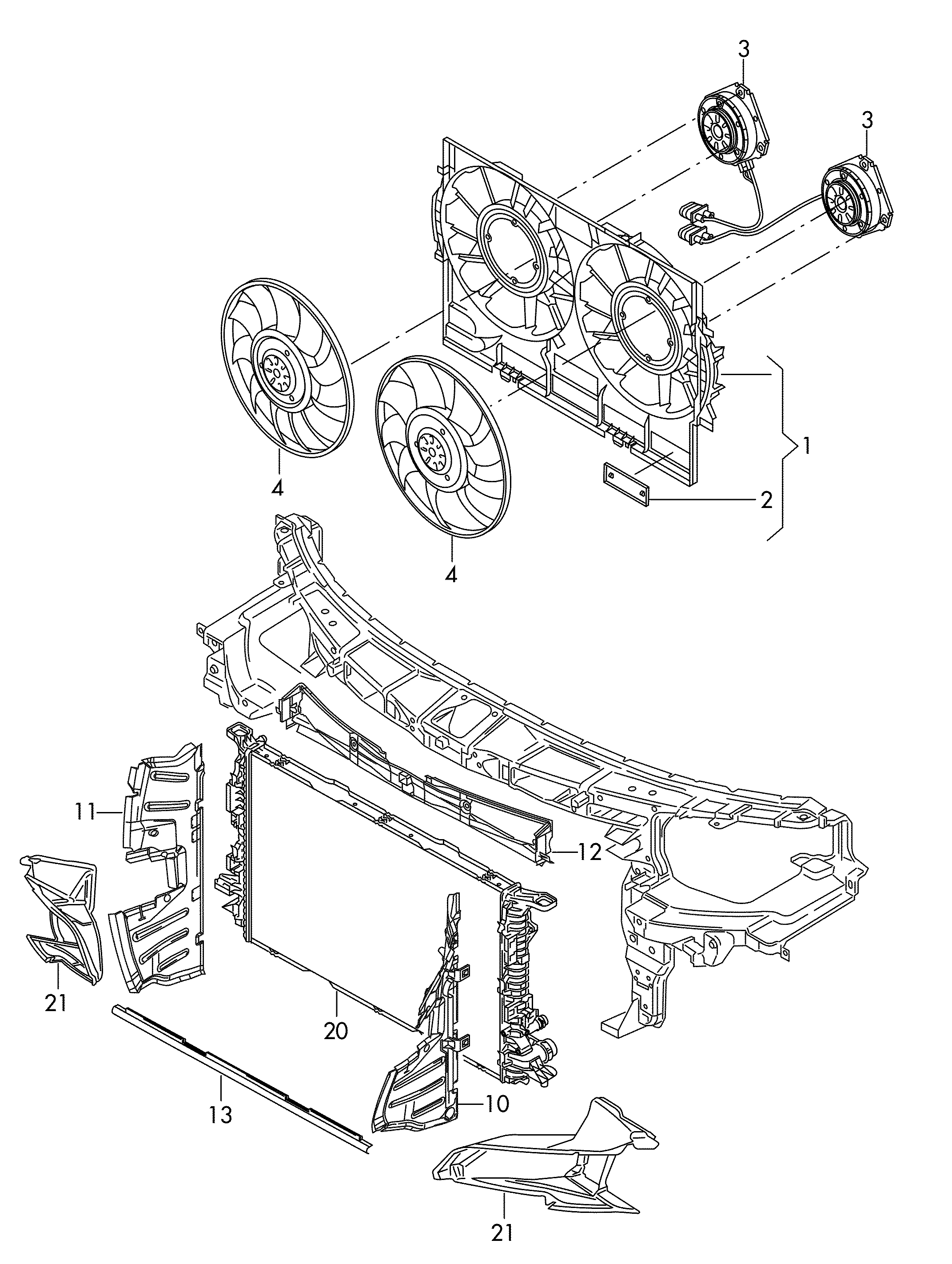 AUDI 8K0 121 207A - Ventilator, radiator parts5.com