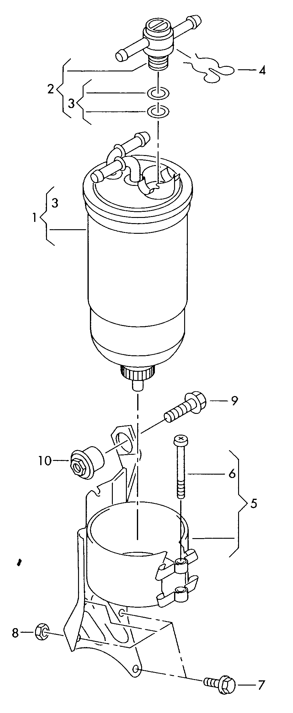 VAG 1J0127247A - Ventil, filtru de combustibil parts5.com