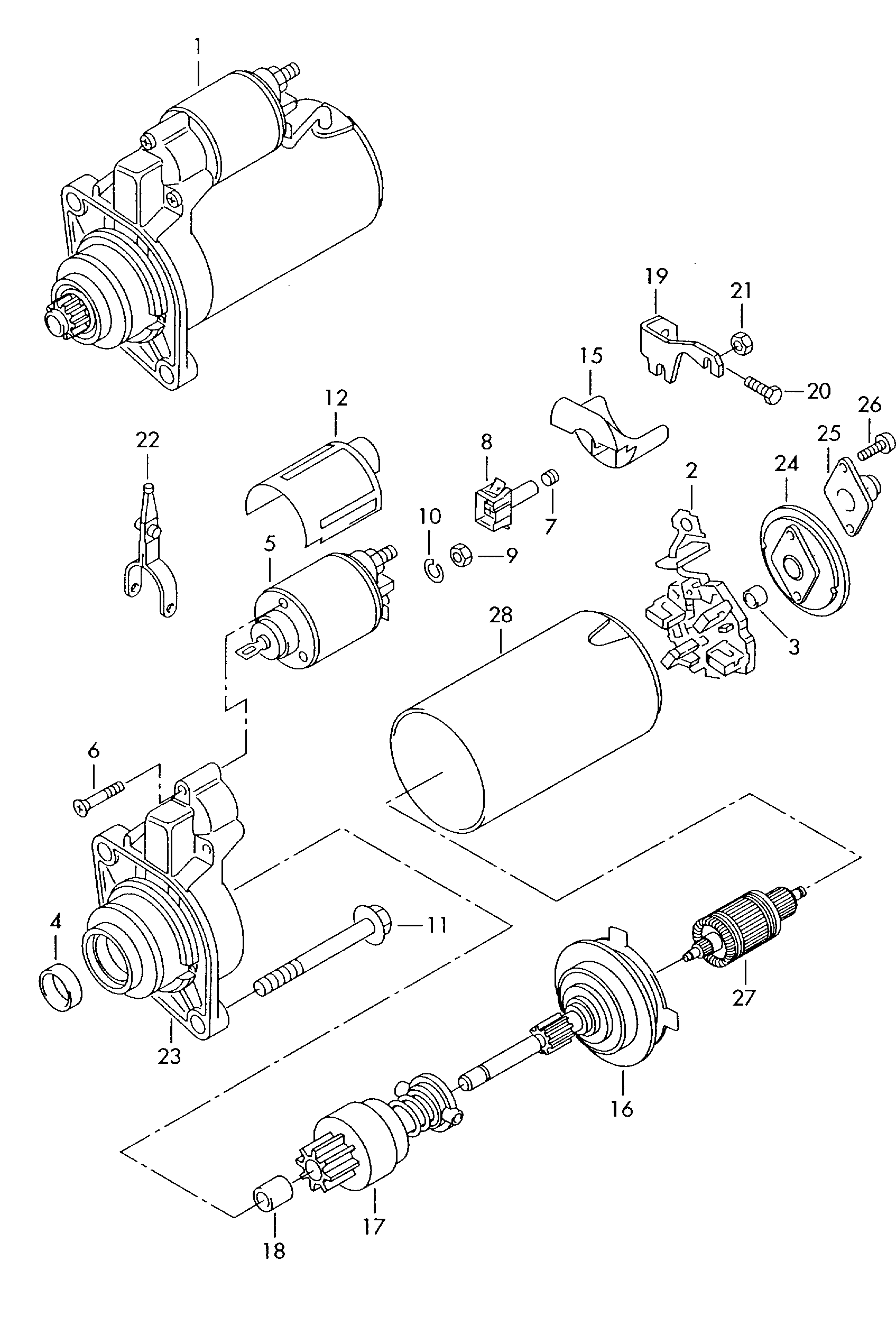 Skoda 068 911 024 F - Starter parts5.com