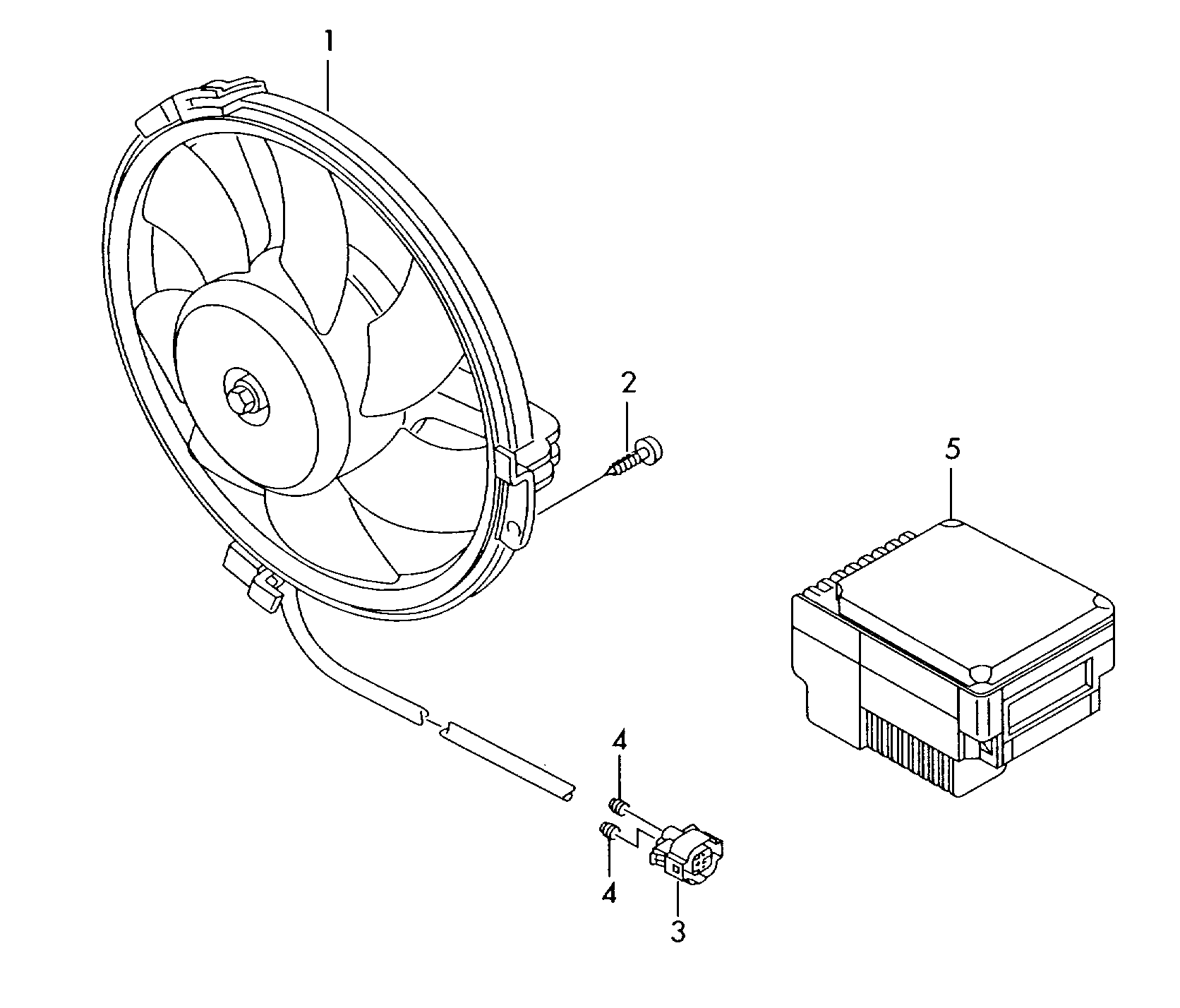 VW 8E0959501AG - Unitate comanda, ventilator electric (racire motor) parts5.com