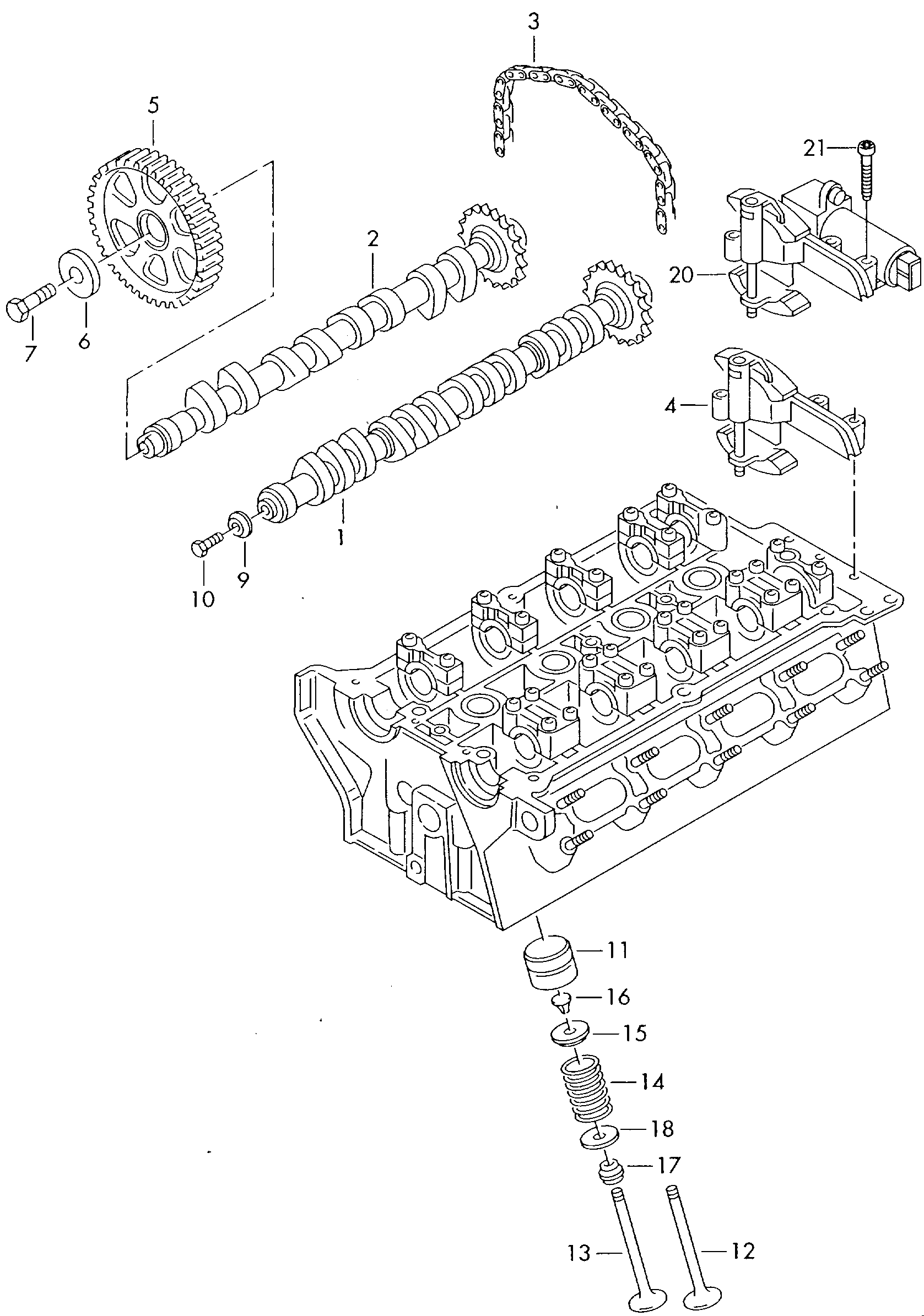 AUDI 058 109 229 - Sada rozvodového řetězu parts5.com