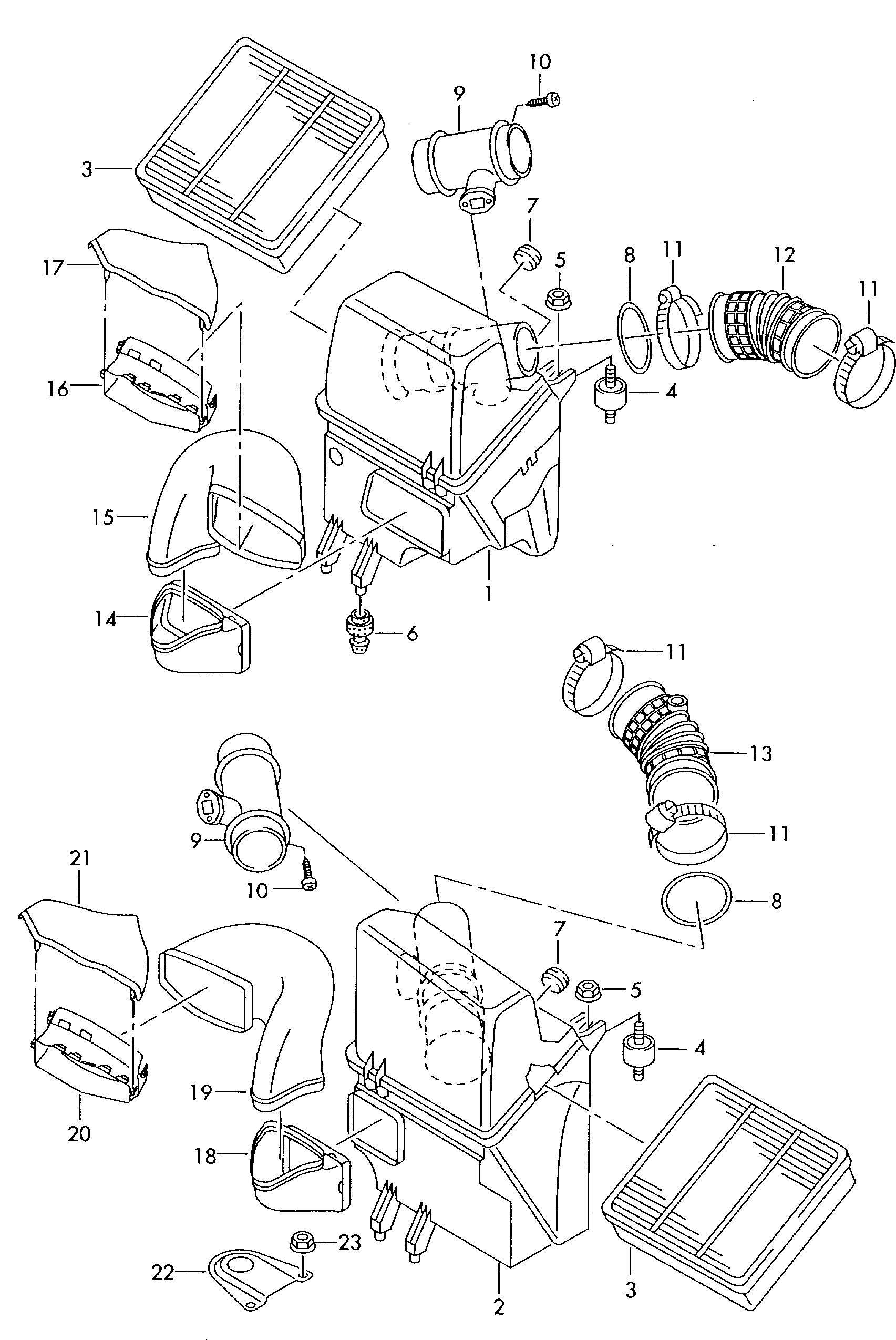 VAG 07C 129 646 - Těsnění, Plášť vzduchového filtru parts5.com