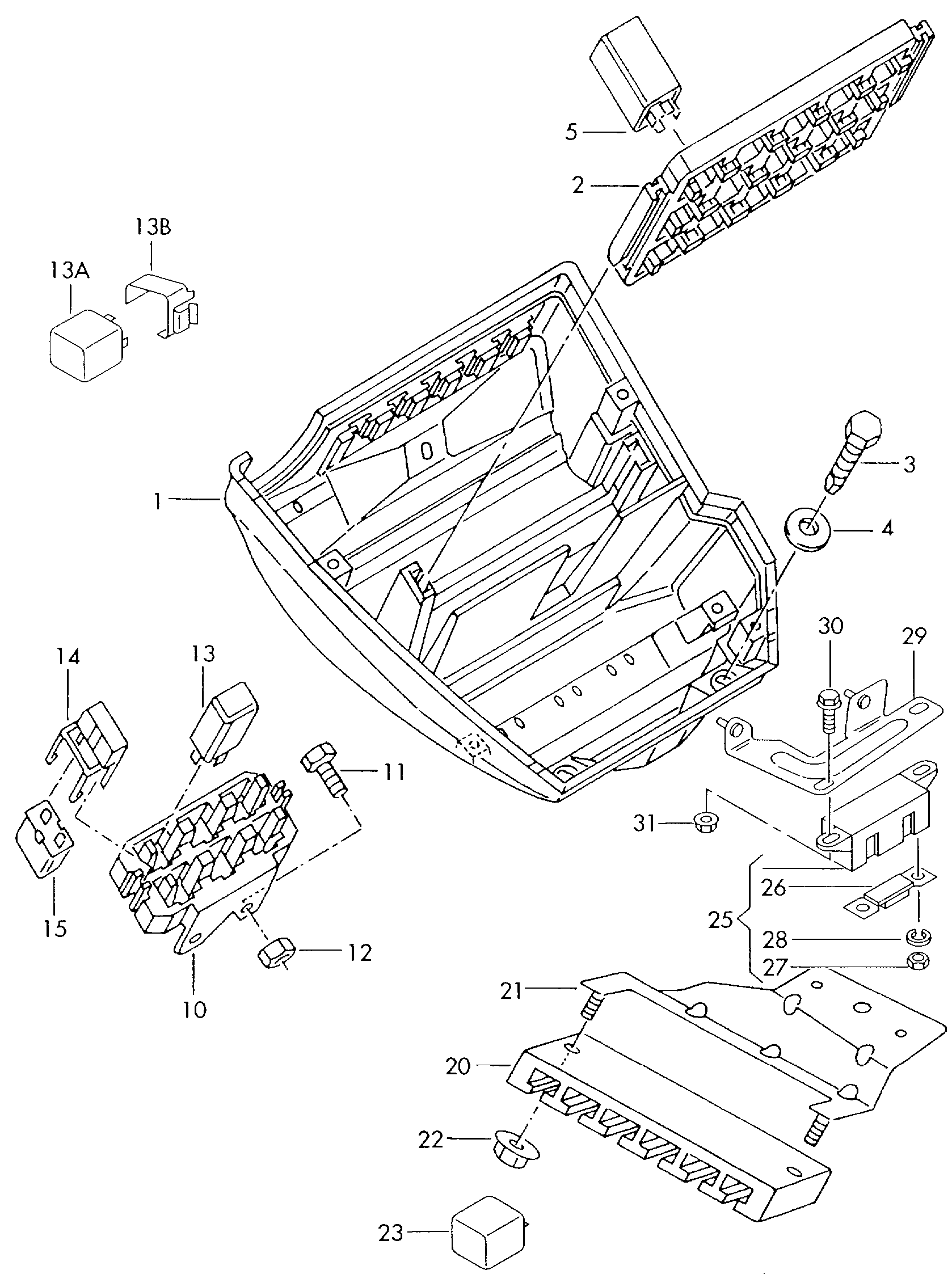 Seat 8D0951253 - Multifunctional Relay parts5.com