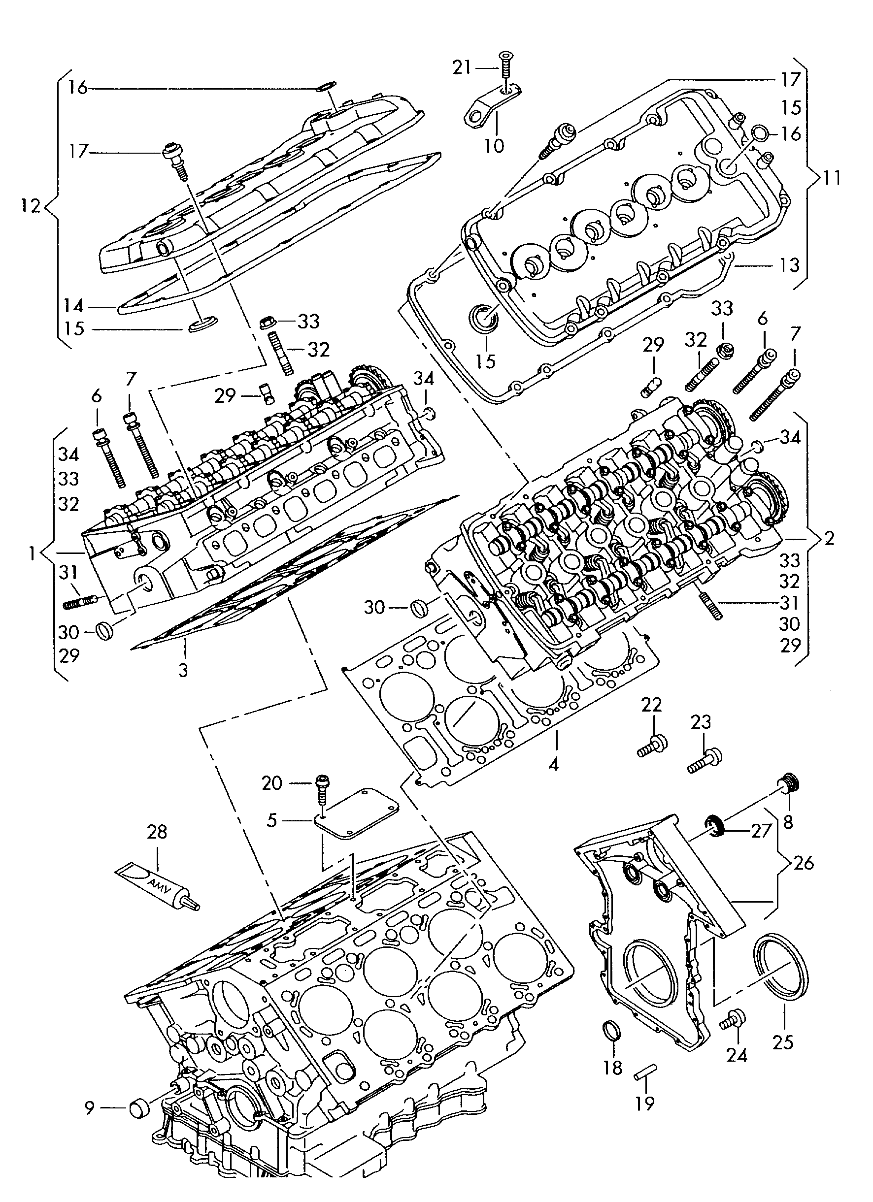 VAG 021 103 051 - Tesniaci krúżok kľukového hriadeľa parts5.com