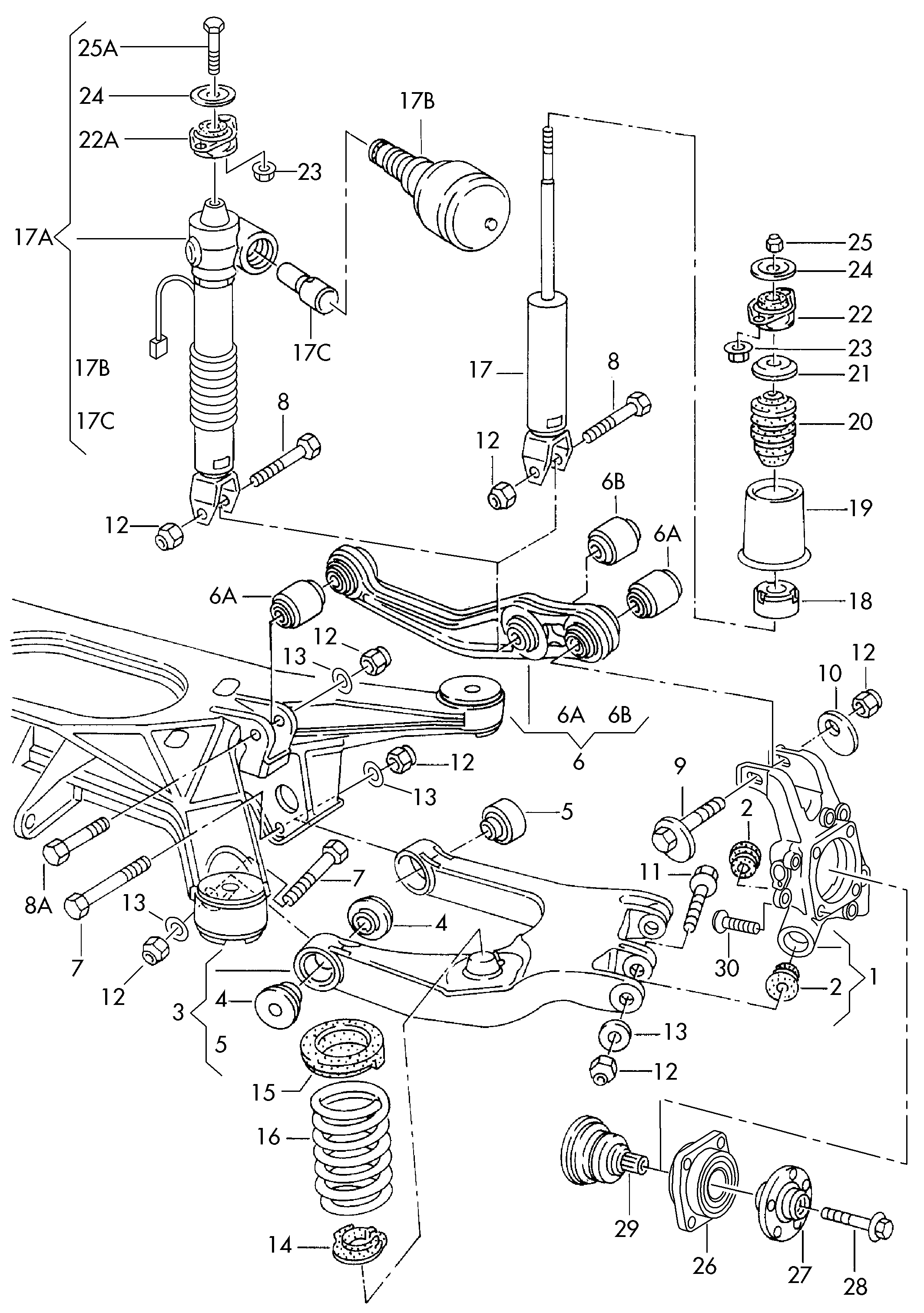 AUDI 4D0407625D - Lożisko kolesa - opravná sada parts5.com