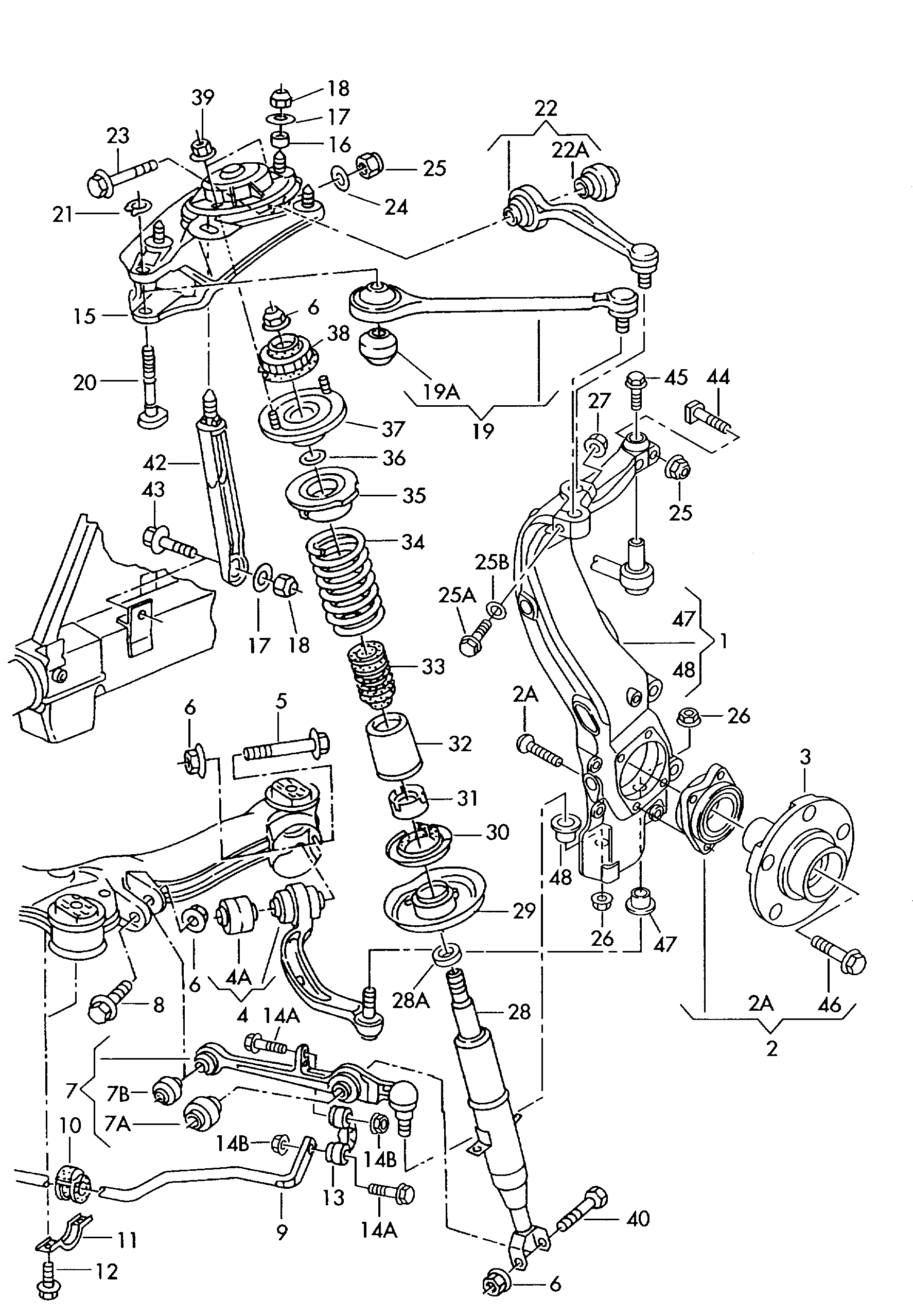 VAG 8E0498625B - Lożisko kolesa - opravná sada parts5.com