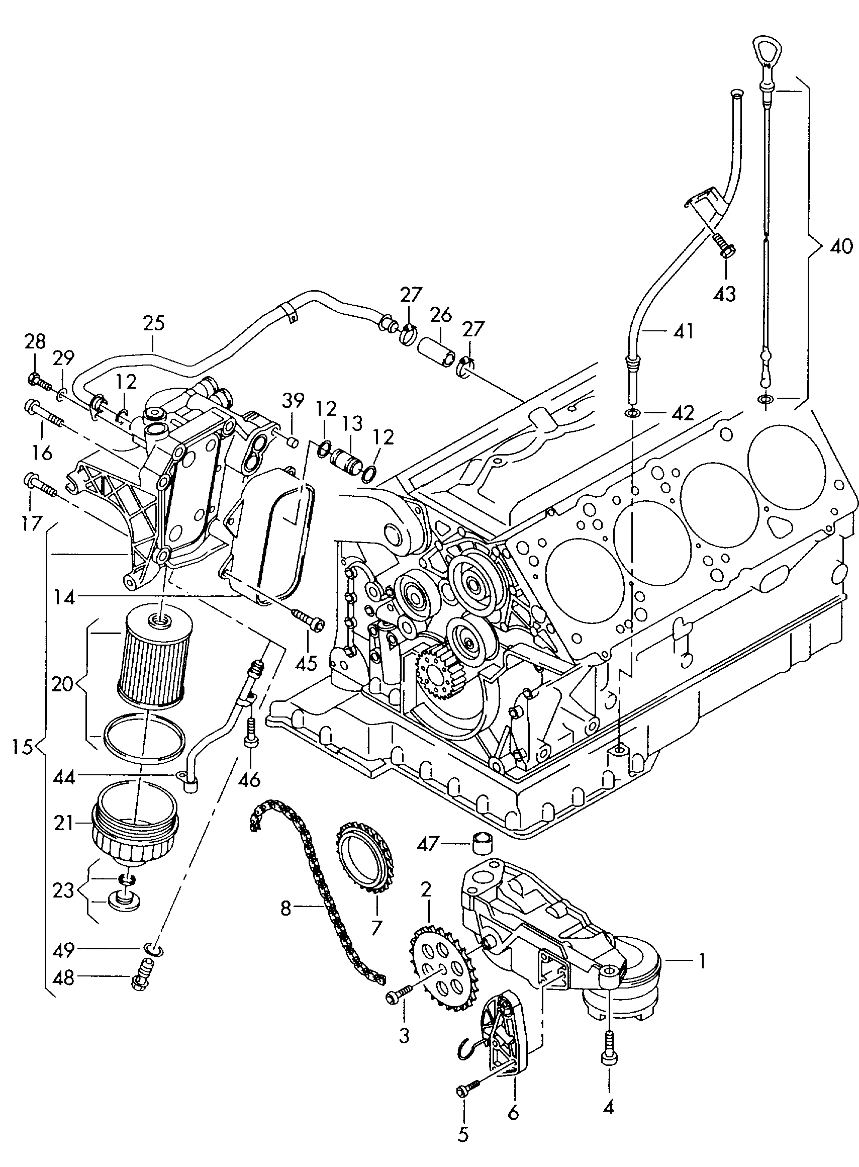 VAG 077 115 125 A - Pogonski lanac parts5.com