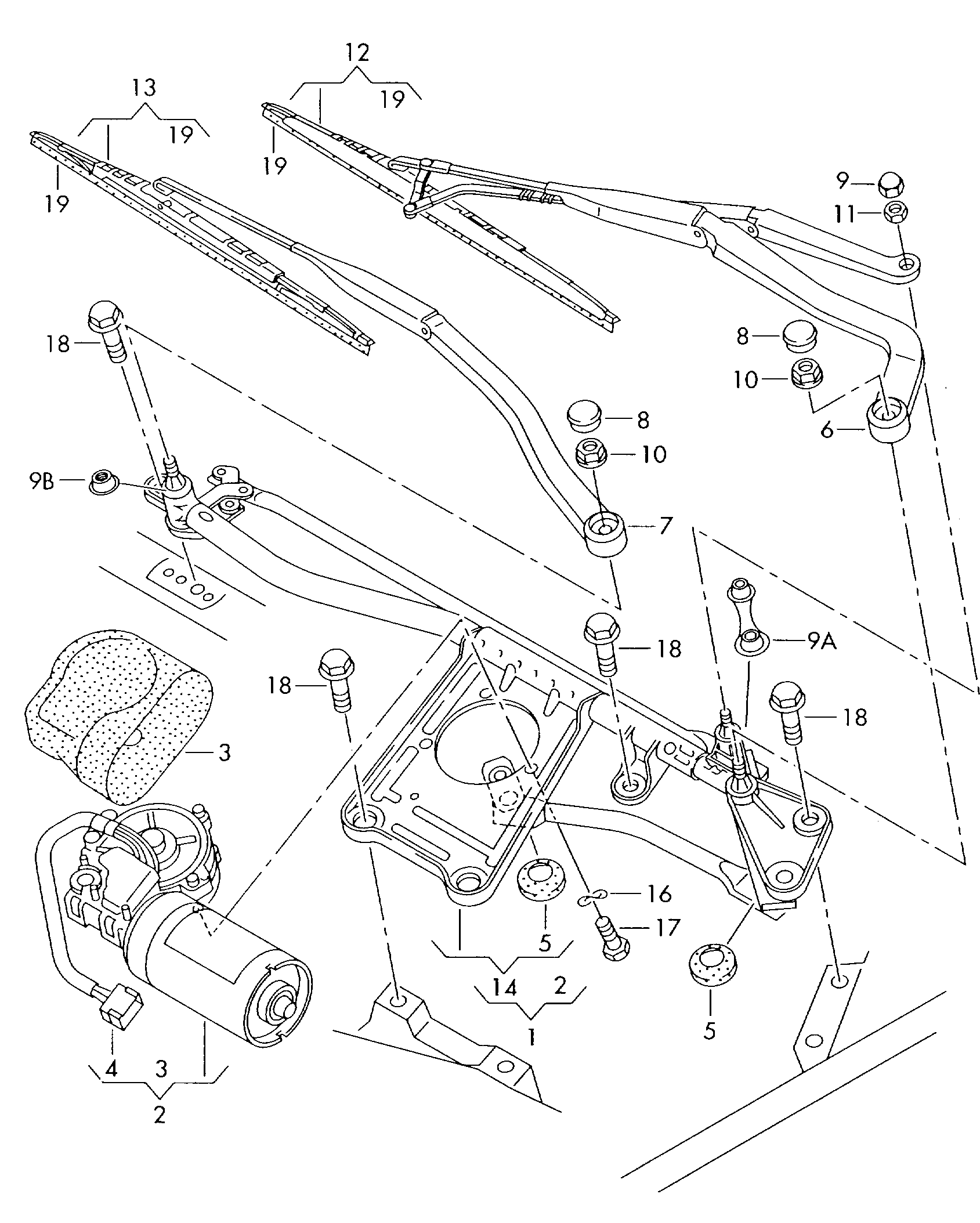 AUDI (FAW) 4B0955425 - Lamela stergator parts5.com