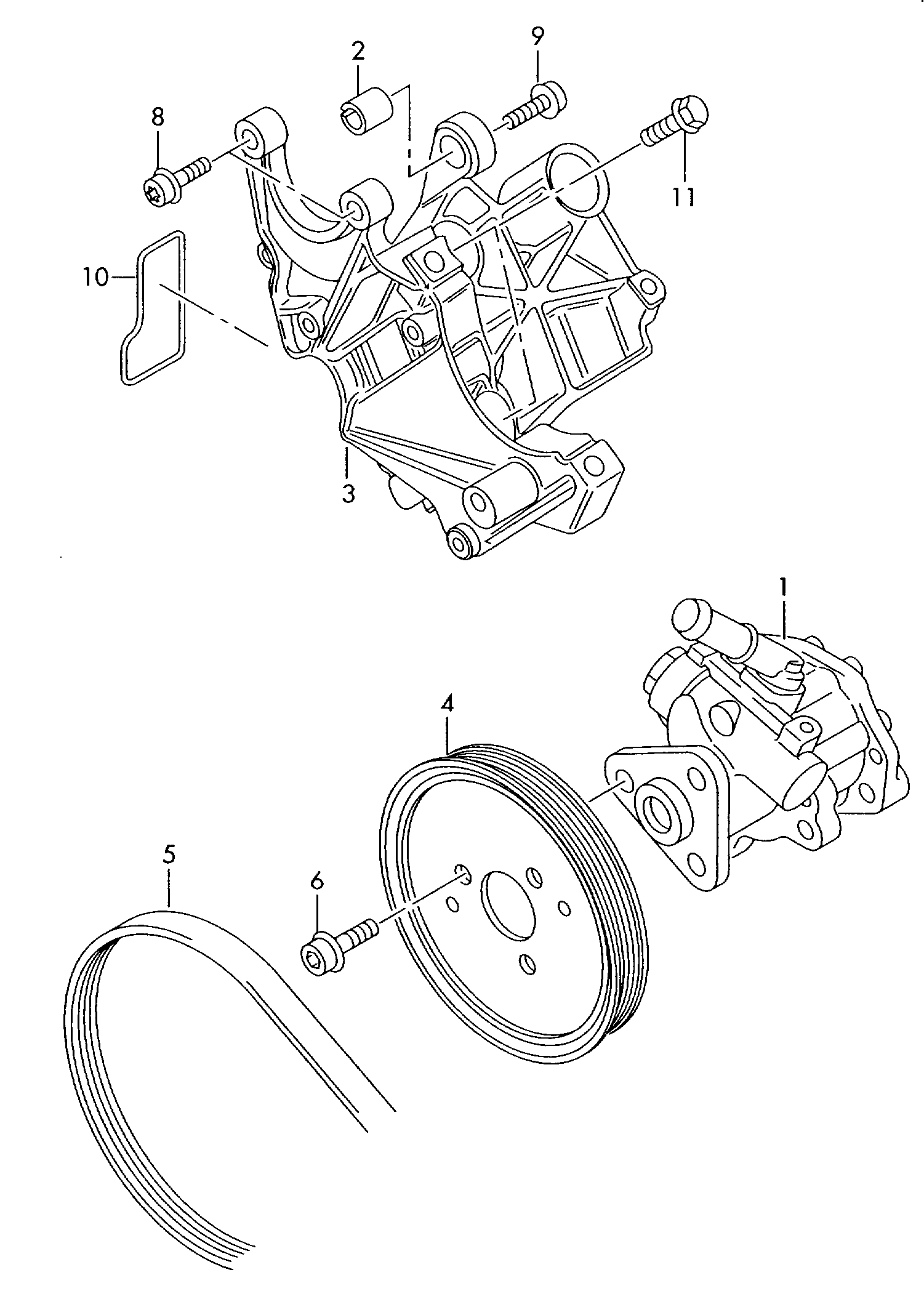 VAG 4F0145155A - Pompa hidraulica, sistem de directie parts5.com