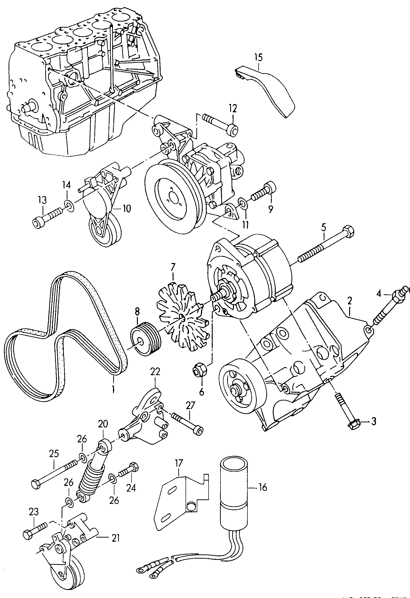 AUDI N 015 083 15 - Triger kayışı seti parts5.com