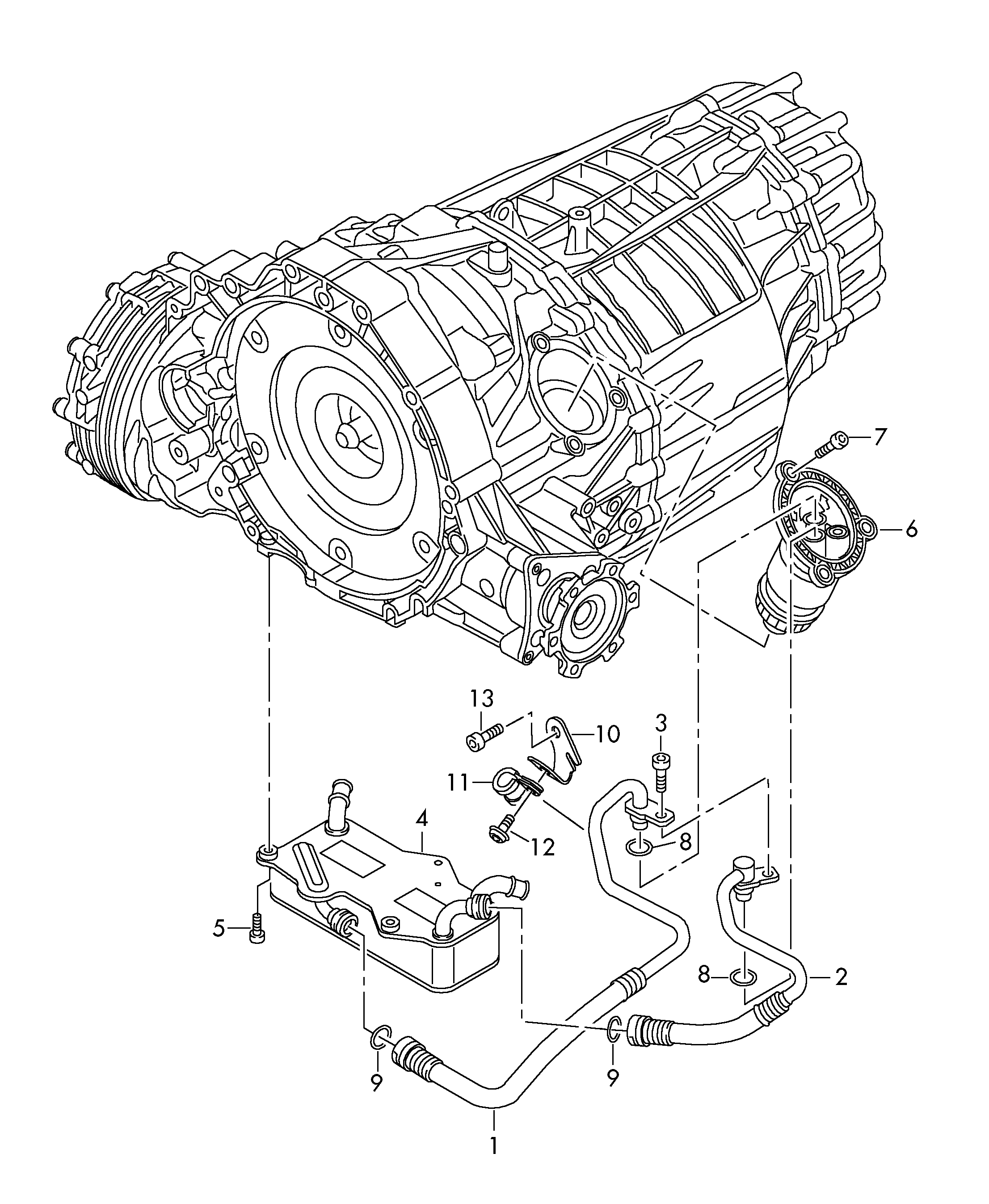 AUDI 4G0317021M - Oil Cooler, engine oil parts5.com