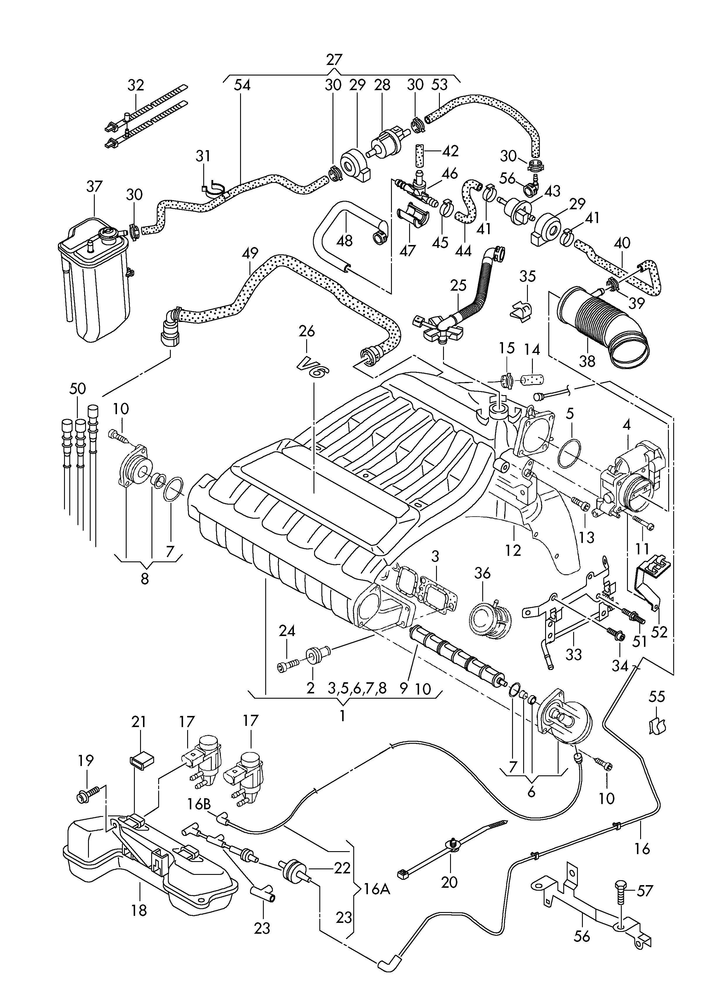 AUDI 058 133 517 B - Täite / õhutusklapp kütusepaagile parts5.com