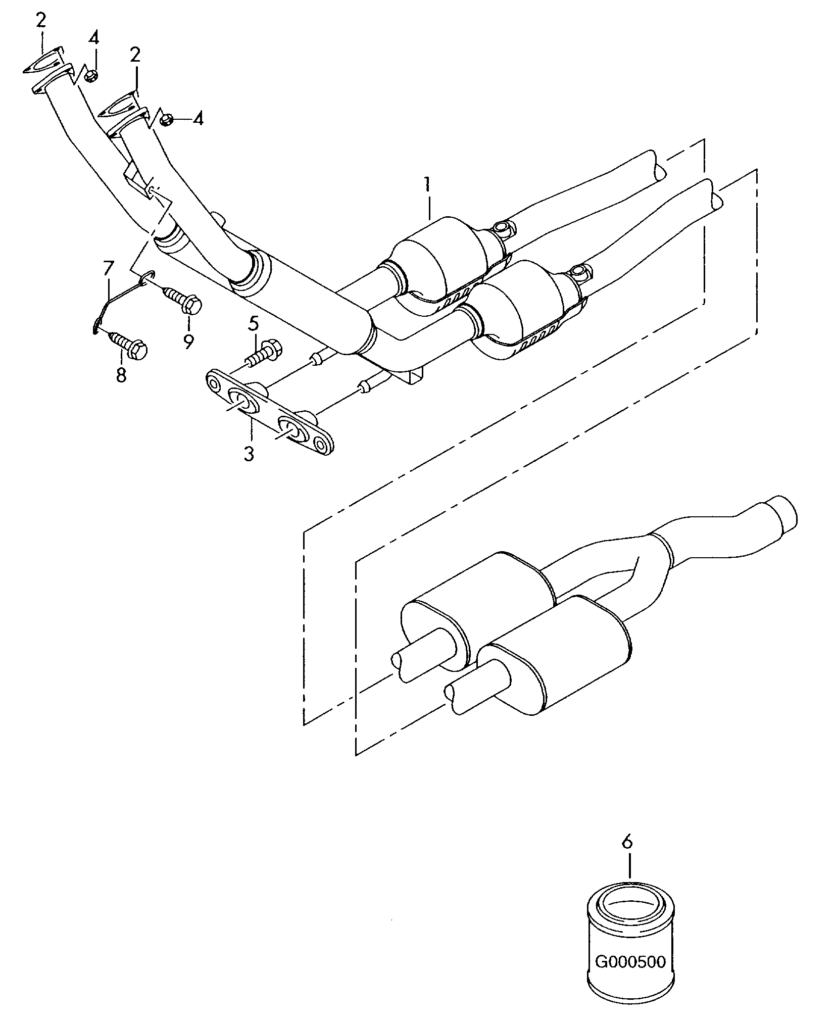 AUDI 8J0253144M - Drżiak tlmiča výfuku parts5.com