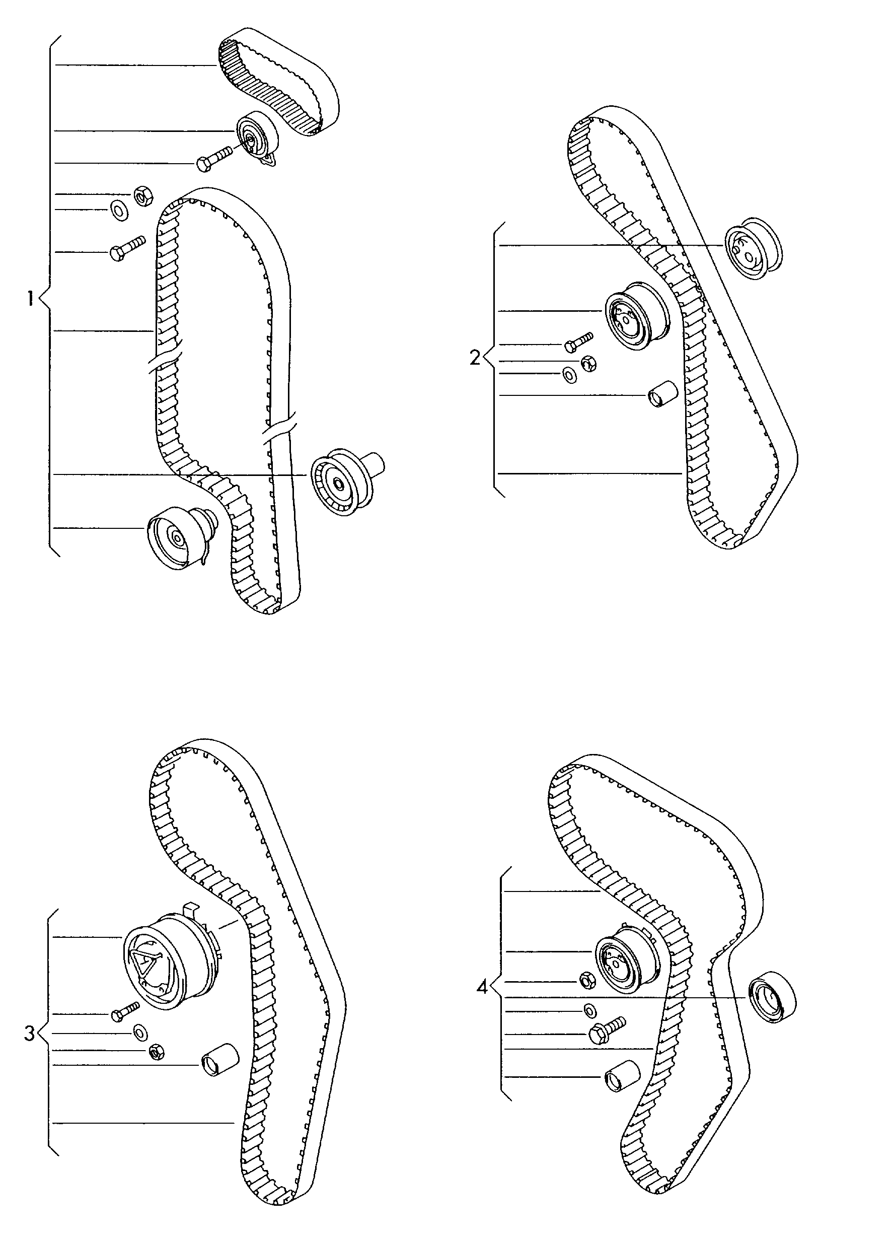 VW 058 109 244 - Τροχαλία παρέκκλισης, οδοντ. ιμάντας parts5.com