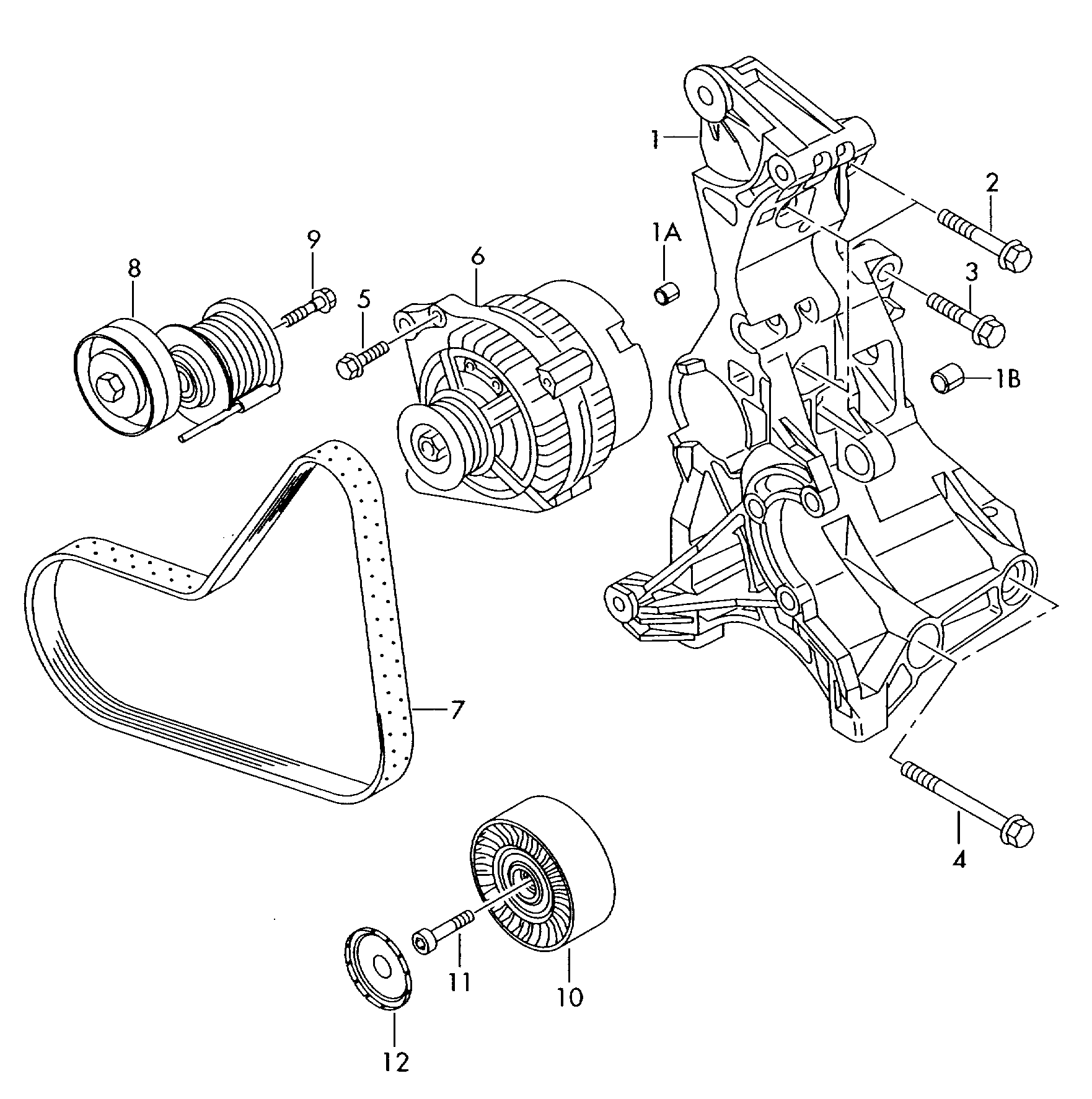 Skoda 038 903 315 AN - Belt Tensioner, v-ribbed belt parts5.com