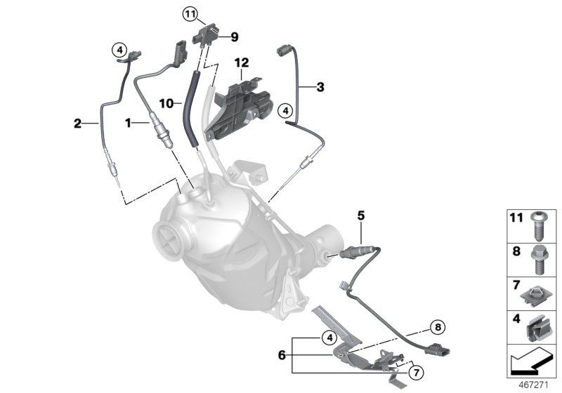 BMW 13 62 8 570 686 - Sensor, exhaust pressure parts5.com