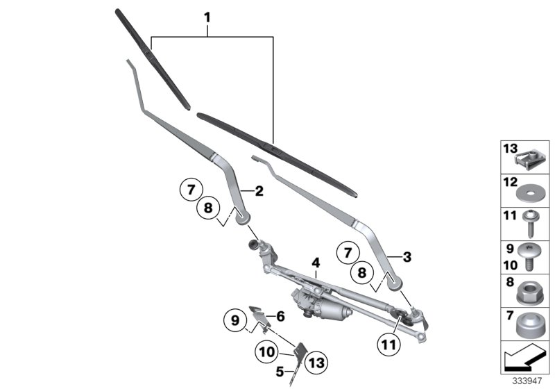 BMW 61 61 0 039 697 - Wischblatt parts5.com