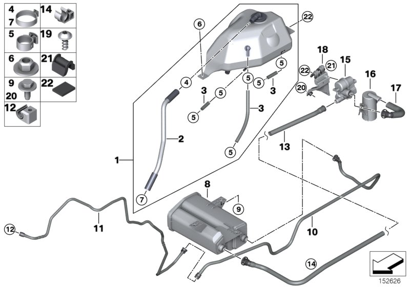 BMW 16131184451 - Filtru combustibil parts5.com