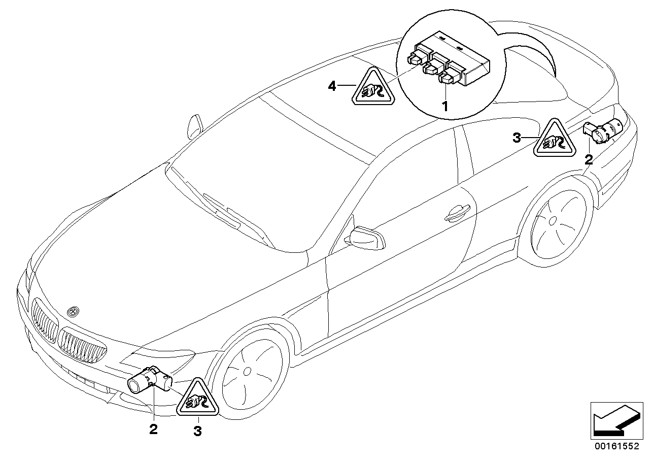 BMW 66 20 2 180 149 - Датчик, система помощи при парковке parts5.com