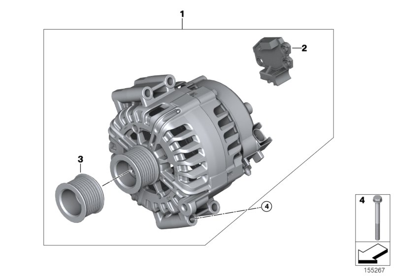 Mini 12 31 7 525 376 - Rihmaratas,generaator parts5.com