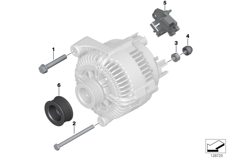 BMW (BRILLIANCE) 12 31 7 560 483 - Szíjtárcsa, generátor parts5.com