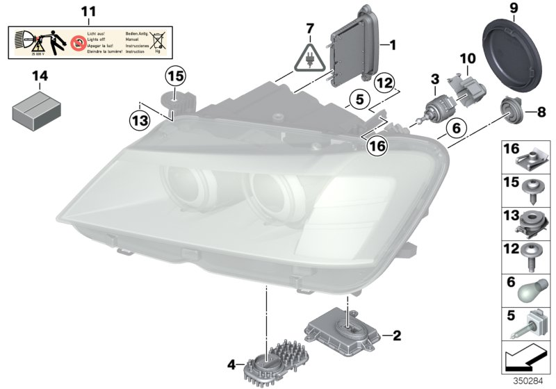 BMW 63117297431 - Riadiaca jednotka osvetlenia parts5.com