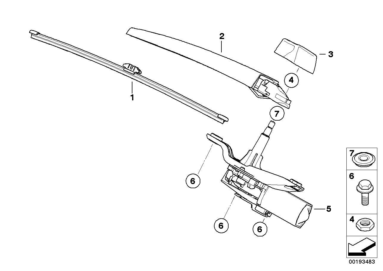 BMW 61 62 7 161 029 - Törlőlapát parts5.com