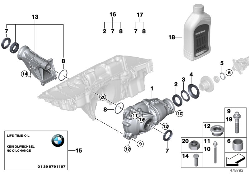 BMW 31507552539 - Suport, ax cardanic parts5.com