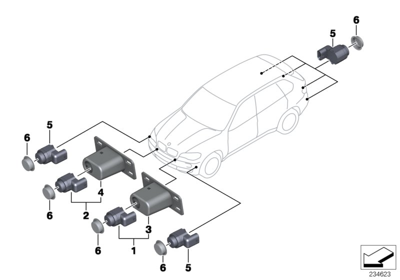 BMW 66 20 9 142 211 - Sensor, auxiliar de aparcamiento parts5.com