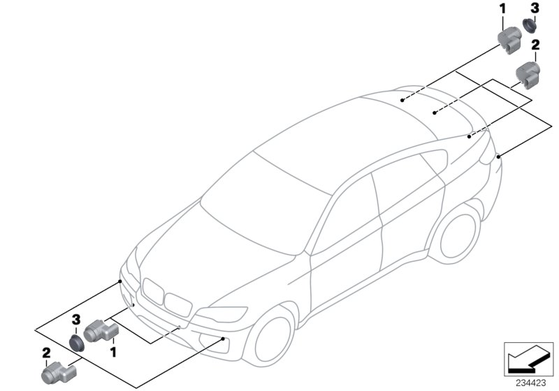 BMW 66 20 9 154 967 - Snímač pakovacieho systému parts5.com