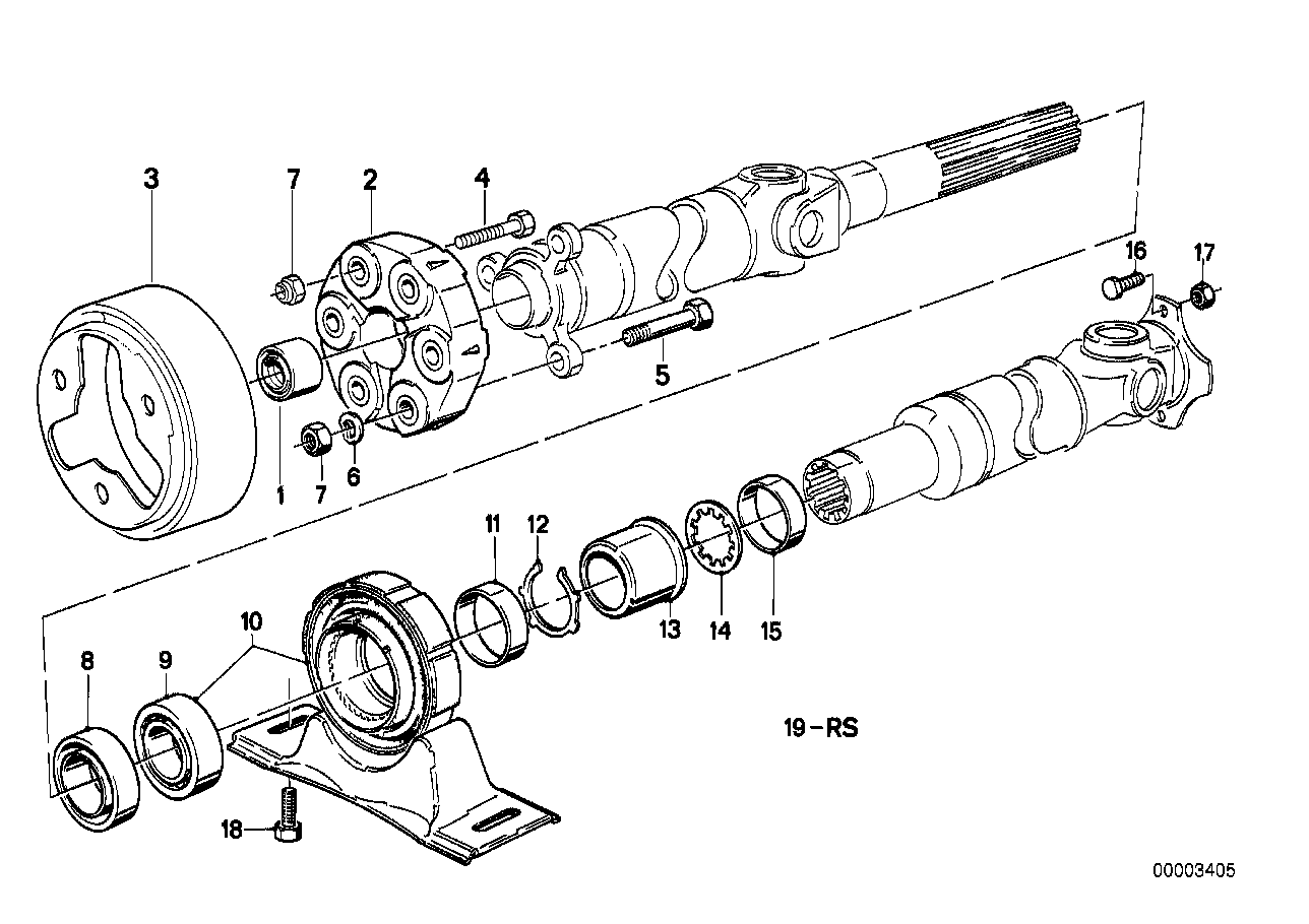 Mini 26 12 1 225 071 - Ripustus, kardaaniakseli parts5.com